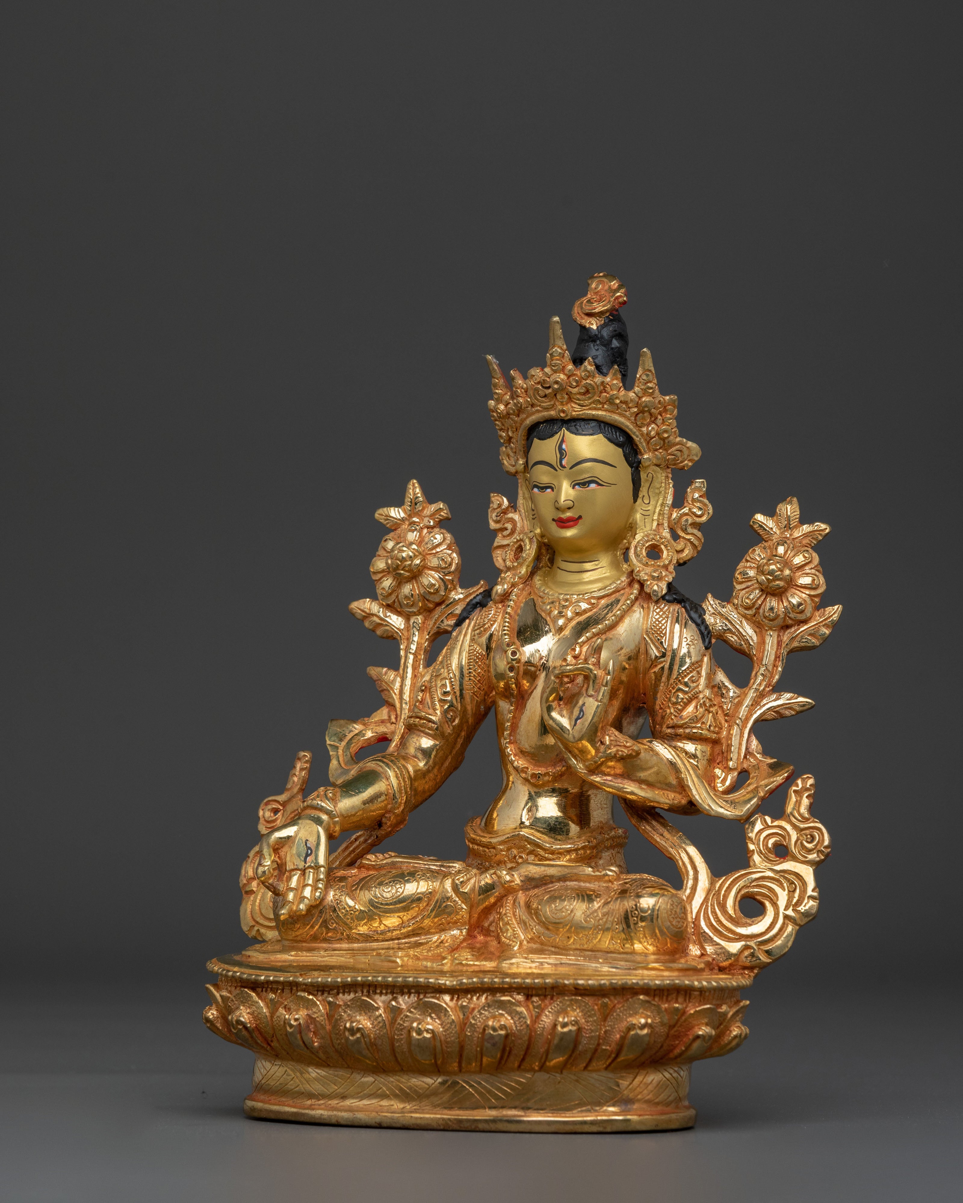 White Tara Sculpture | Seven Eyed Goddess
