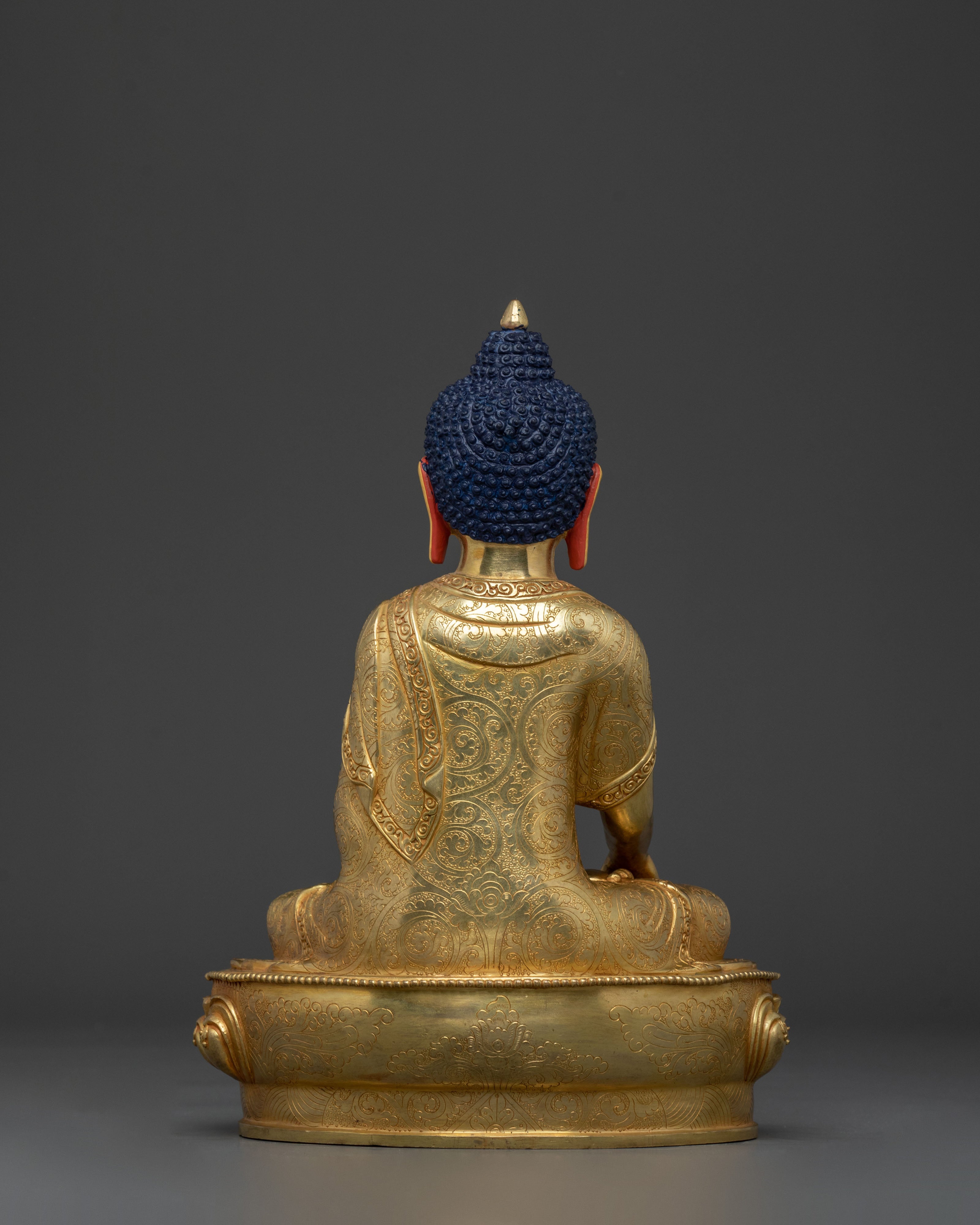 Awakened One Shakyamuni Buddha Sacred Statue | 24K Gold Gilded