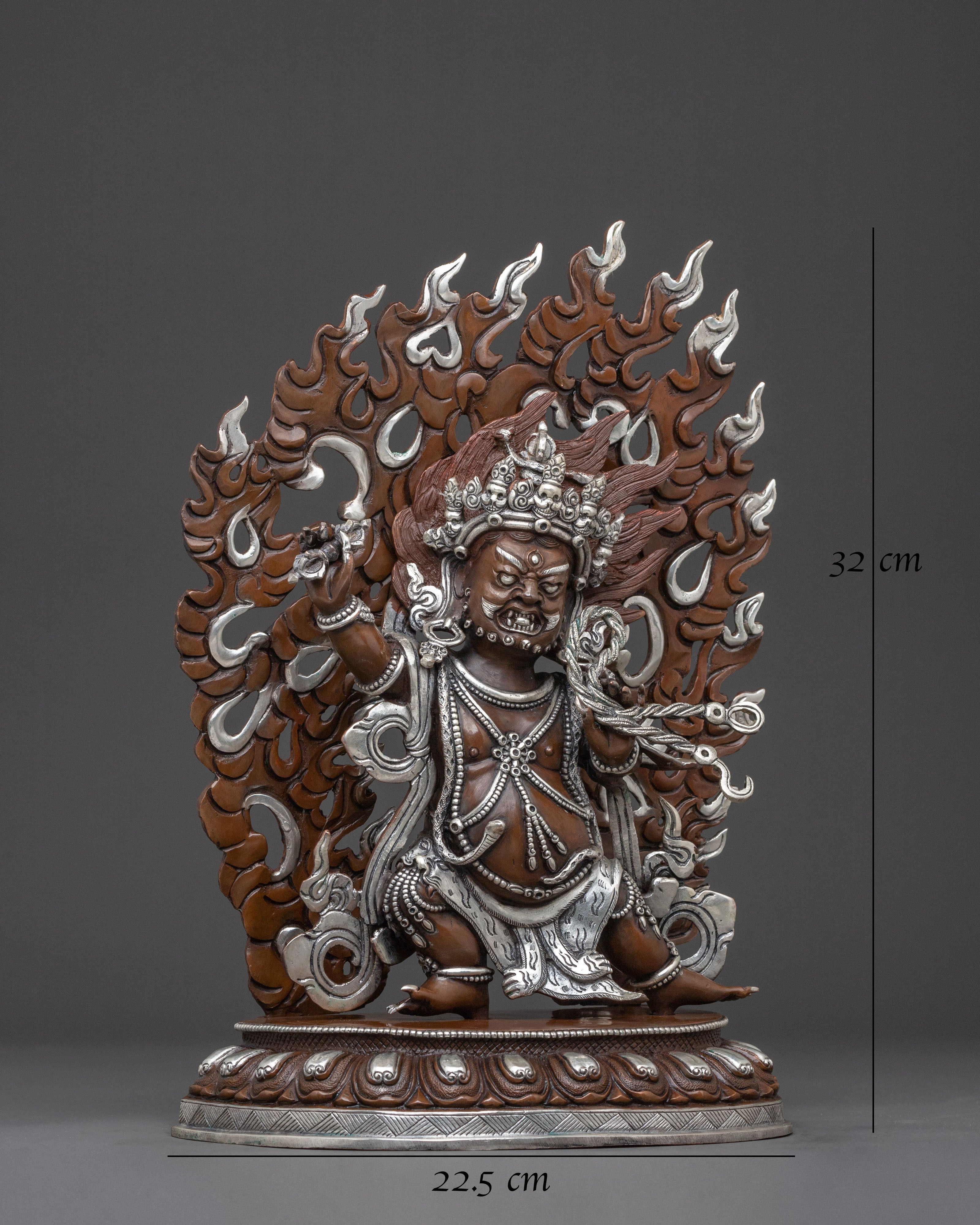 Vajrapani Altar Decor Statue | Fierce Protector Deity of Dharma