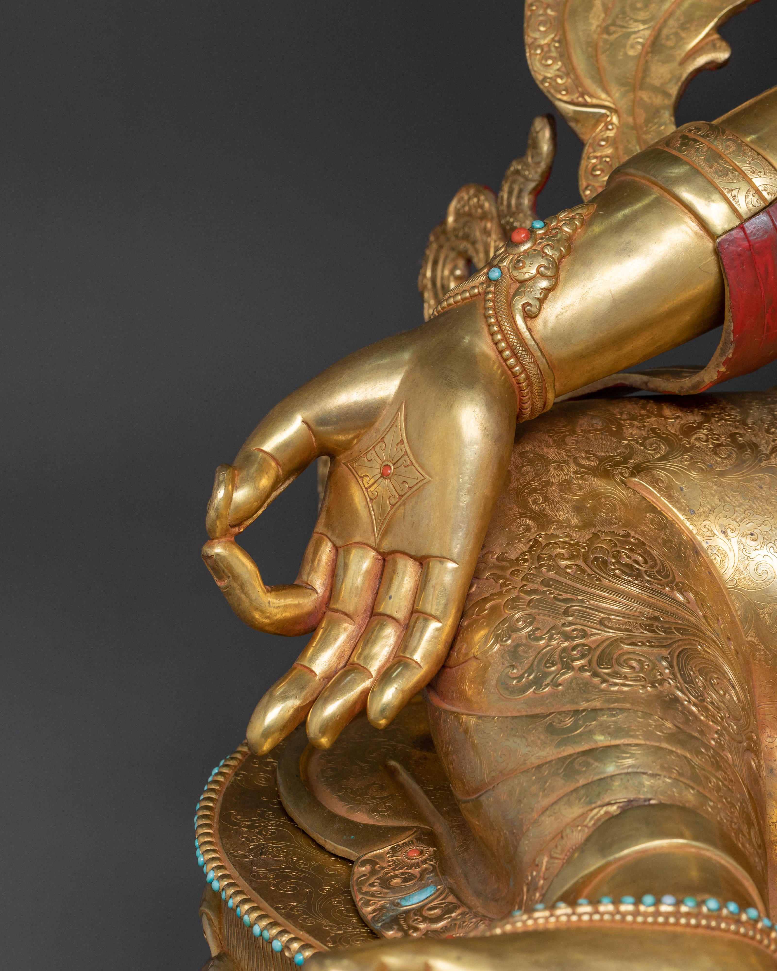 Traditional Nepalese Green Tara Statue