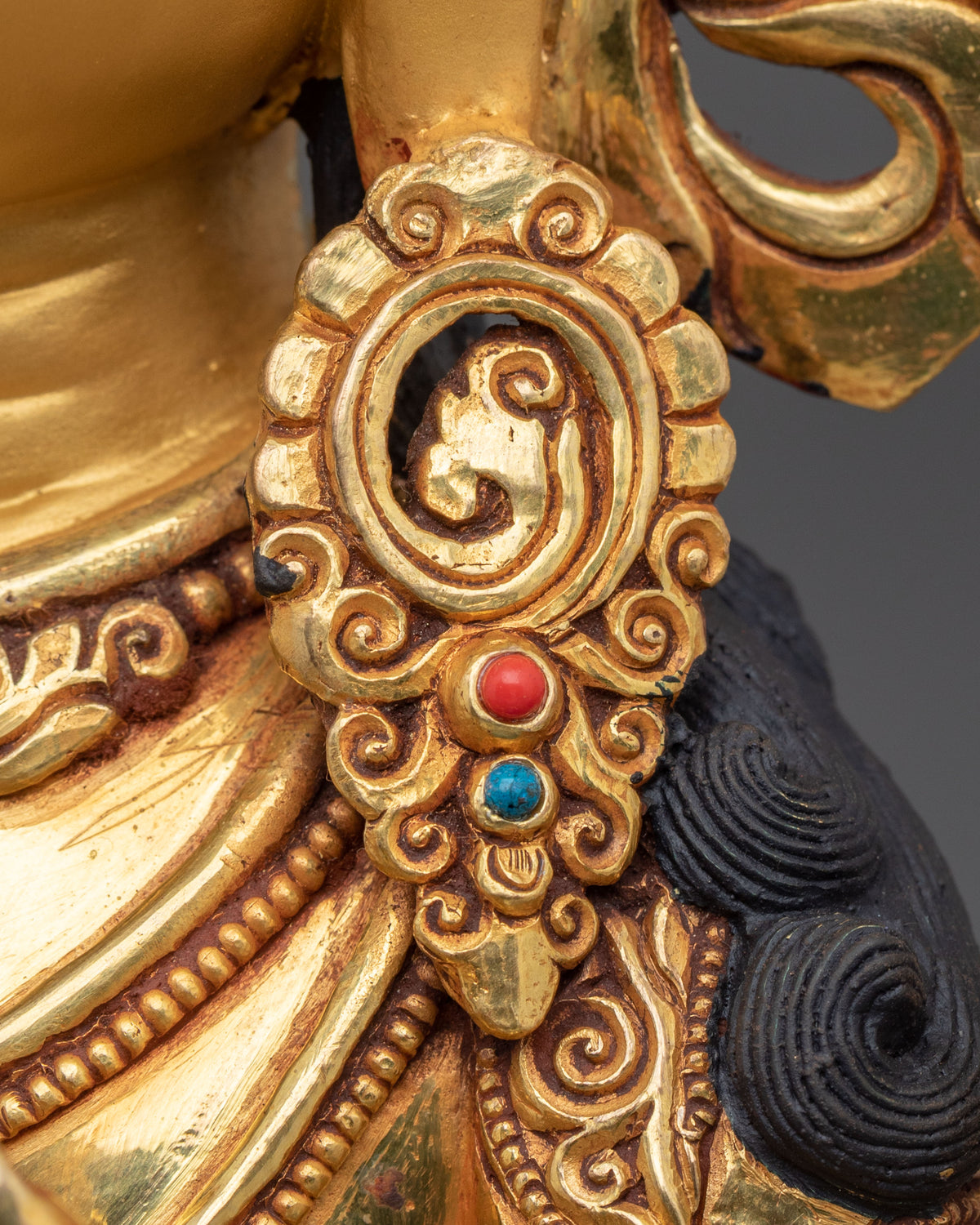 Manjushri Statue | Tibetan Bodhisattva Sacred Figurine