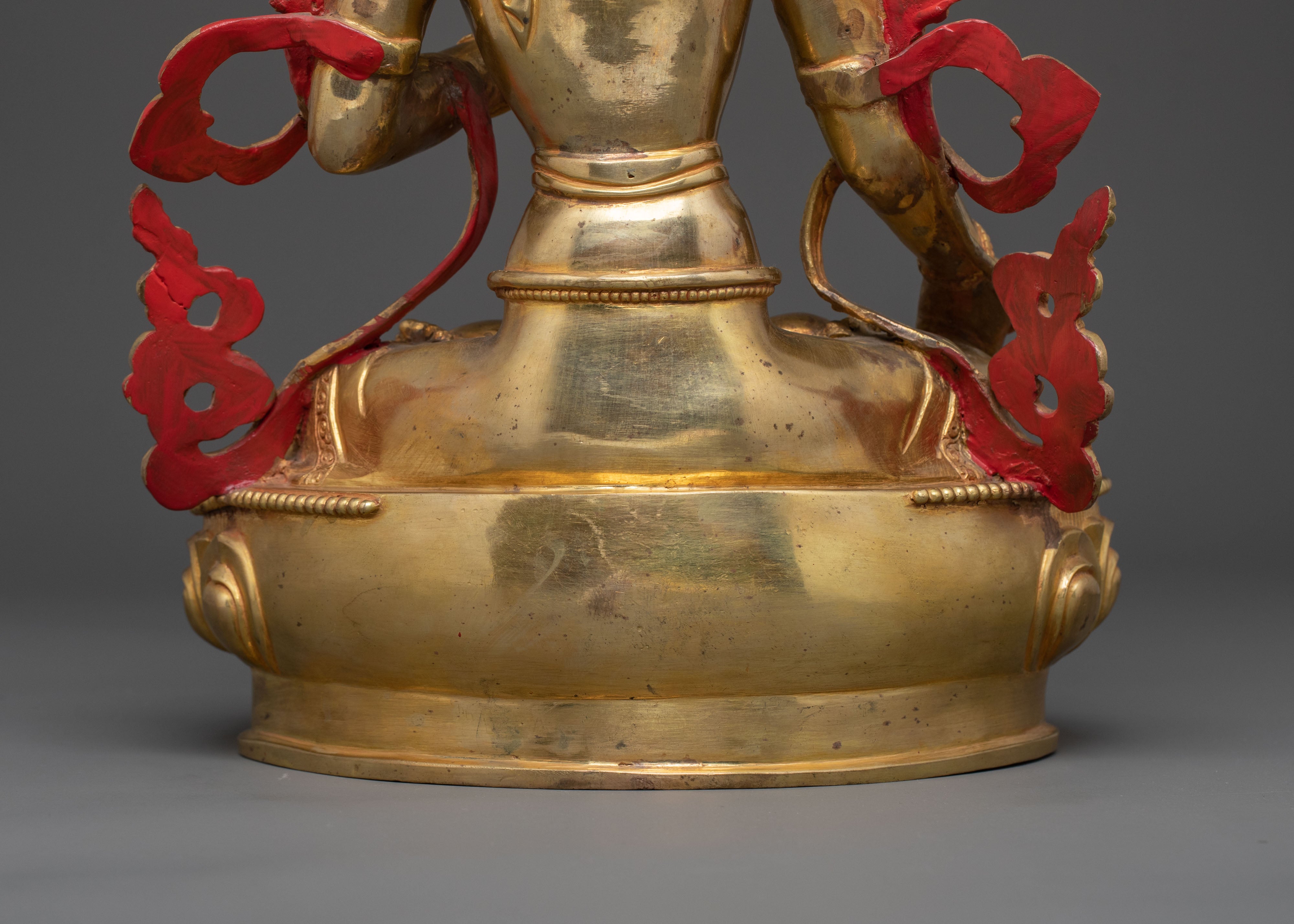 White Tara Statue | 24K Gold Gilded