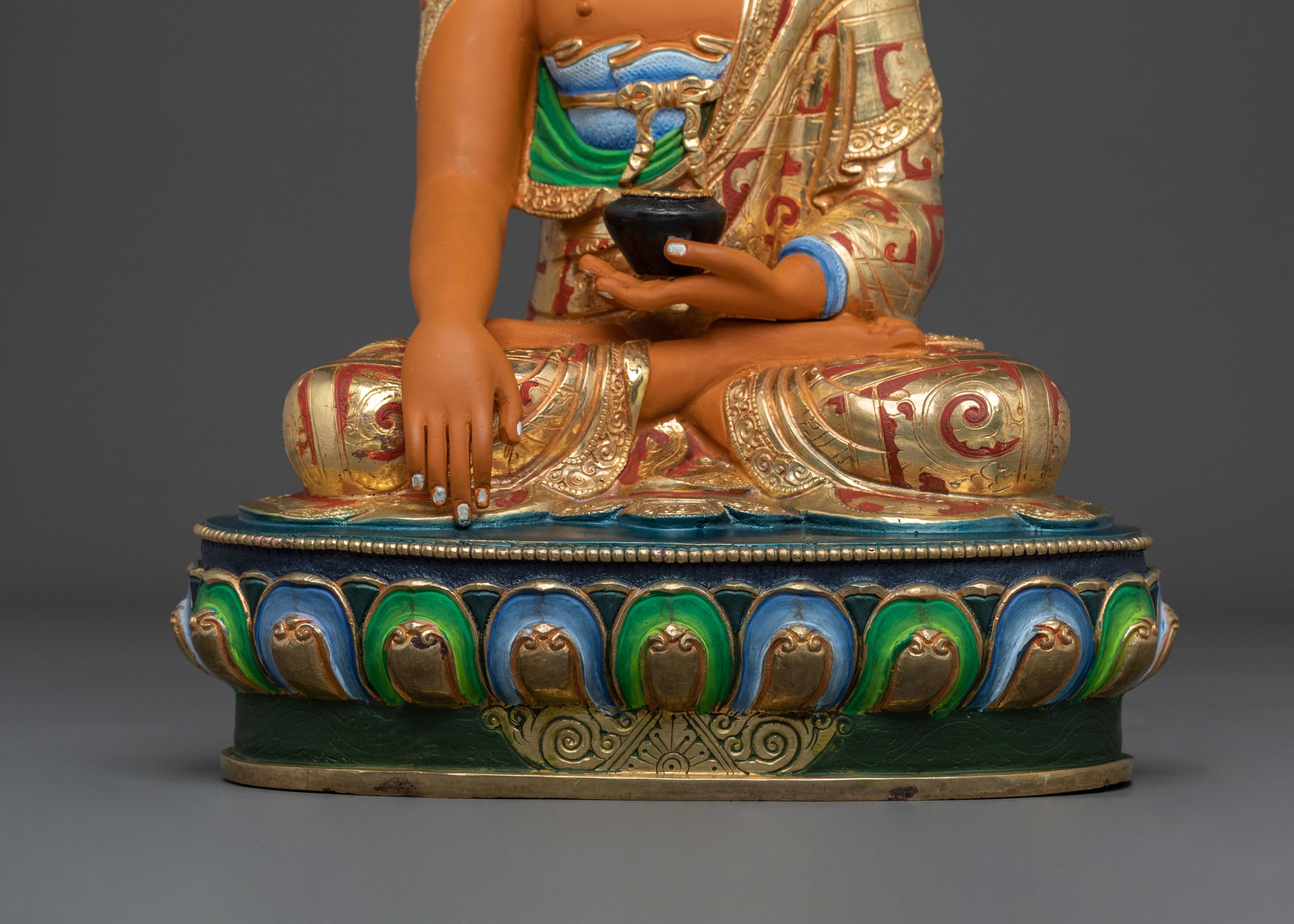 Hand-Carved Shakyamuni Buddha Figurine | Home Decor