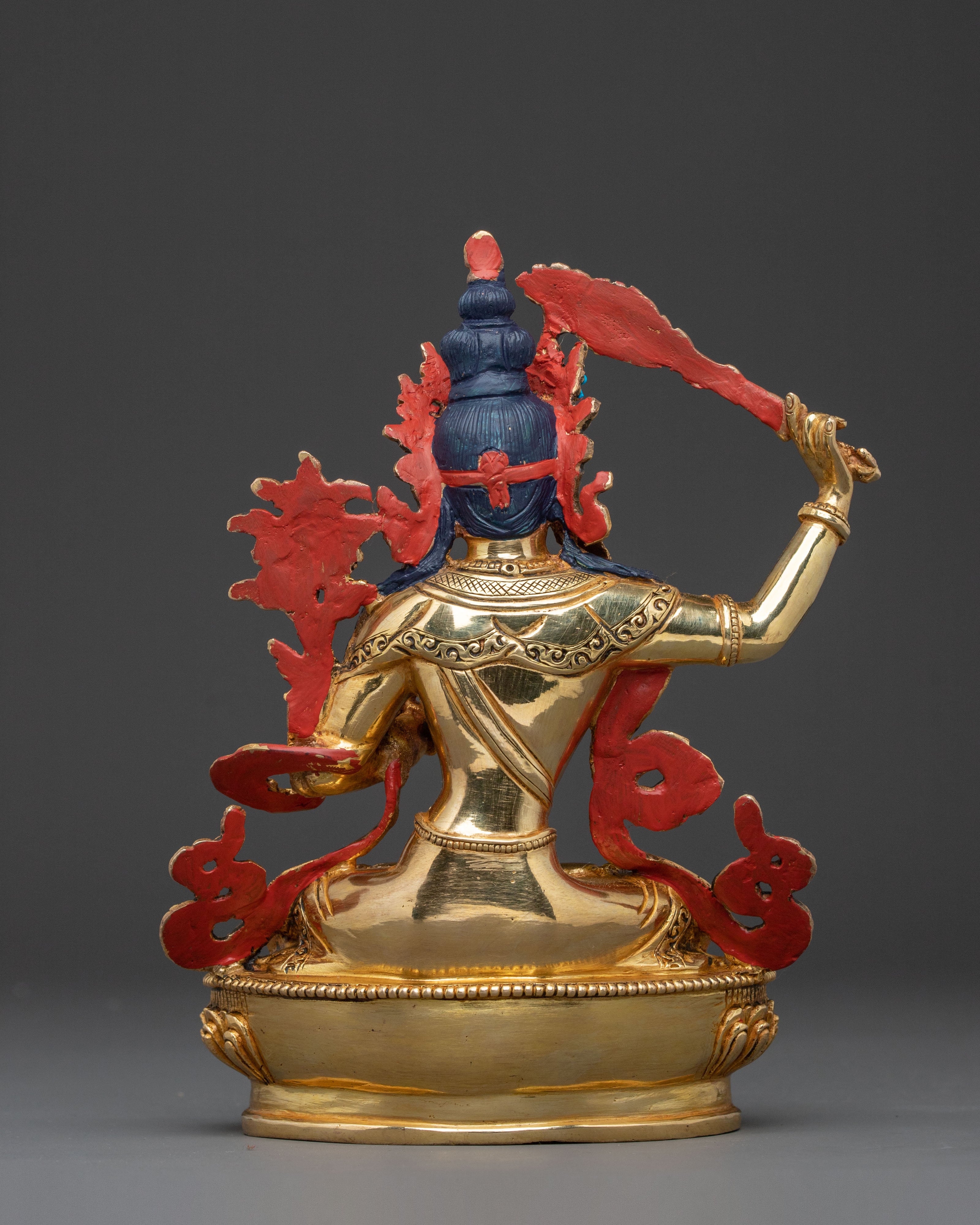 Manjushri Buddhist Altar Statue | Bodhisattva of Transcendent Insight and Clarity