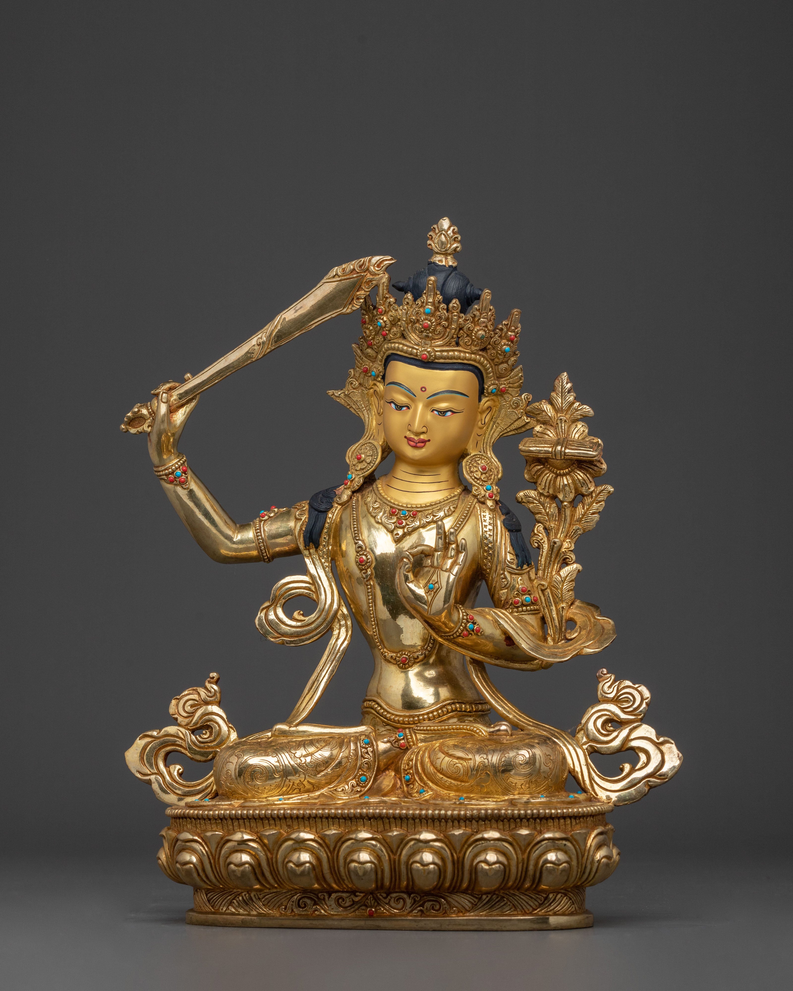 Manjushri Buddhist Sculpture | Symbol of Wisdom