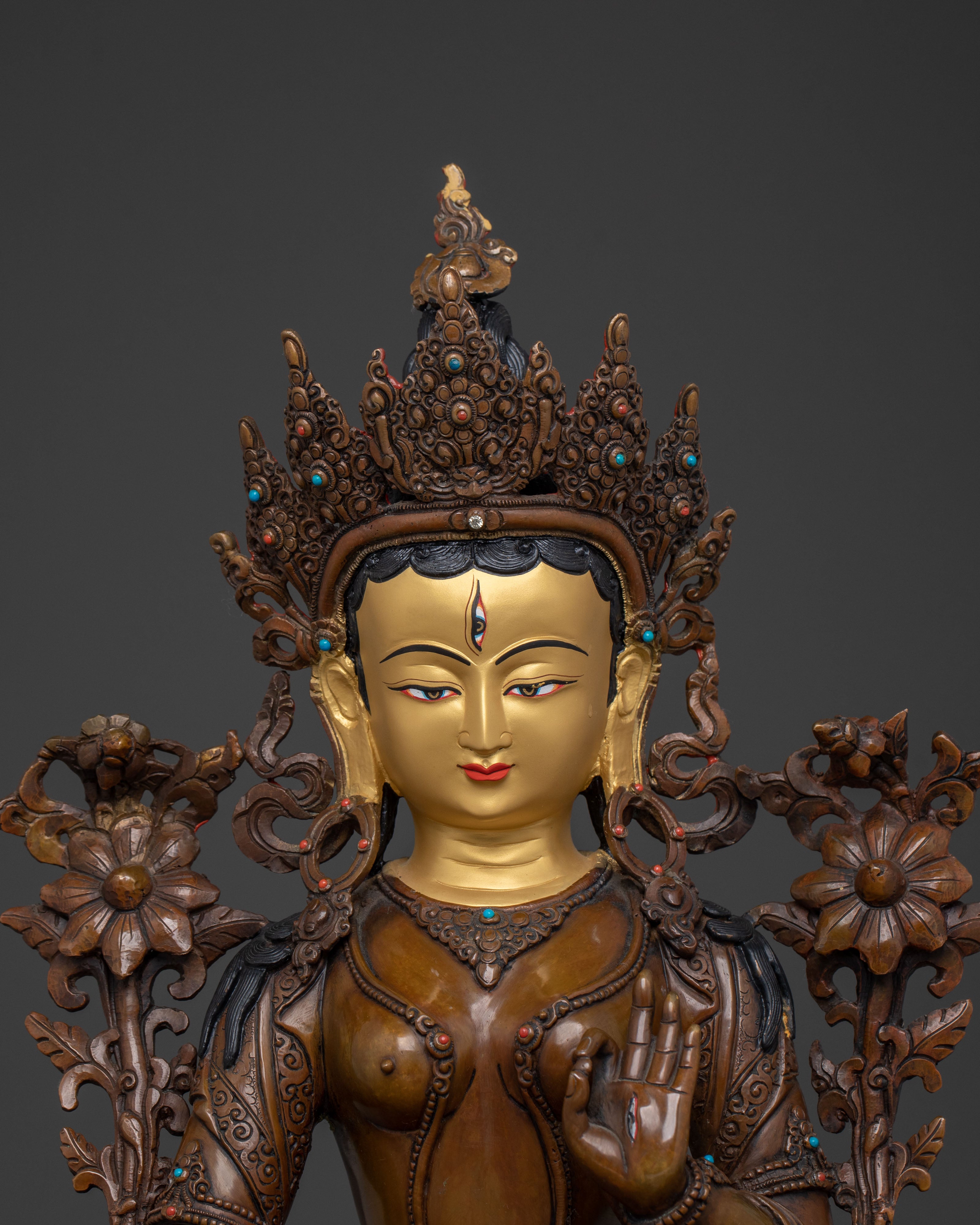 White Tara Meditation Statue | Goddess of Longevity