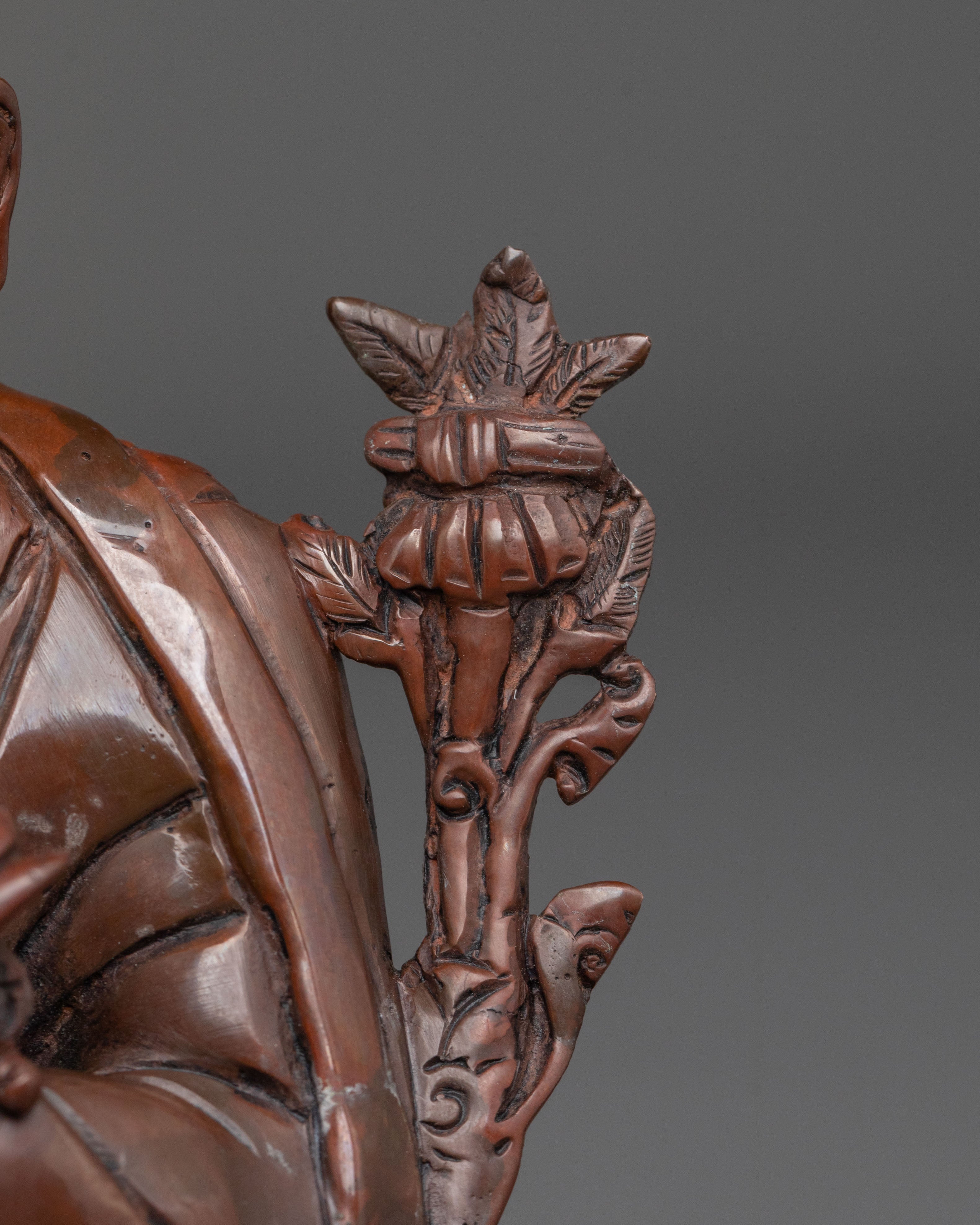 Tibetan Buddhist Master Karmapa Sculpture | Sacred Buddhist Altar Decor