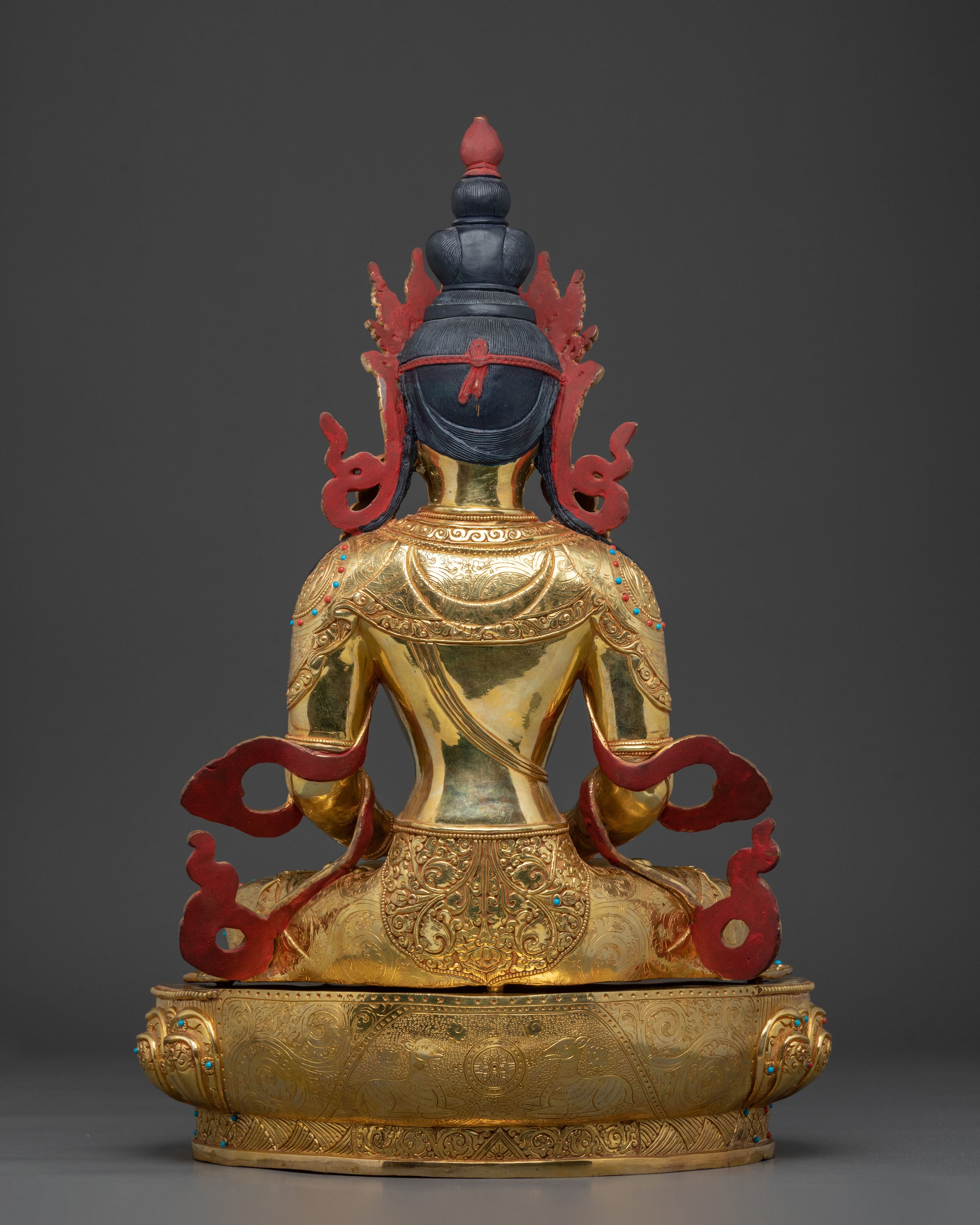 Amitayus Longevity and Health Statue | 24K Gold Gilded
