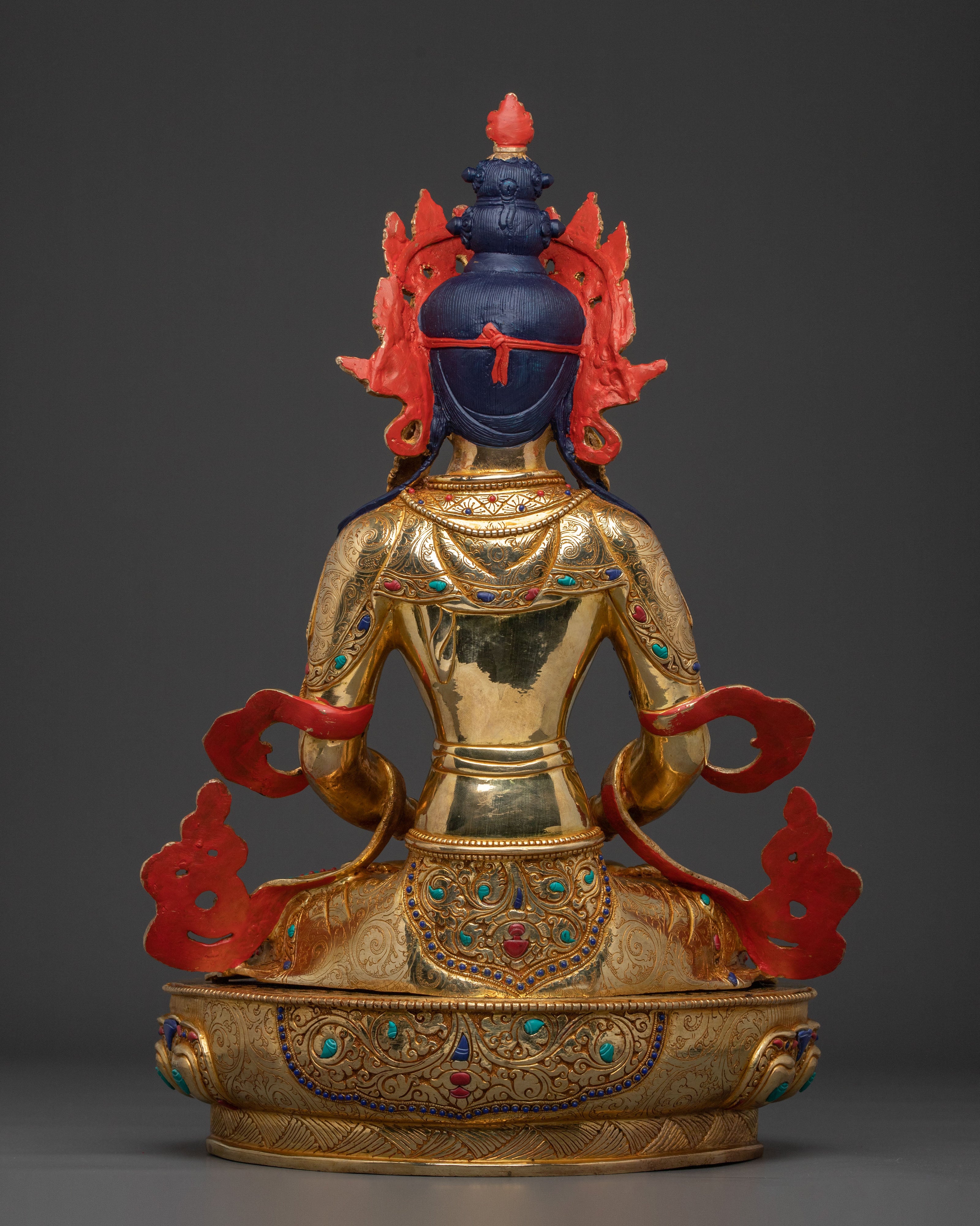 Sacred Tibetan Amitayus Statue | Long Life Deity