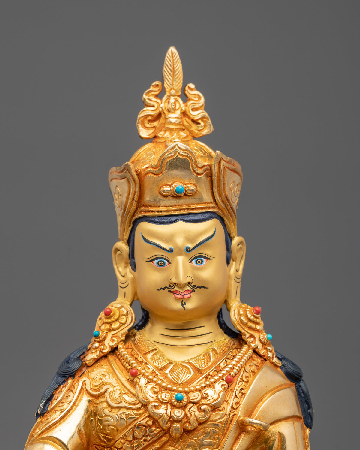 Handmade Guru Rinpoche Sculpture | Home Decor