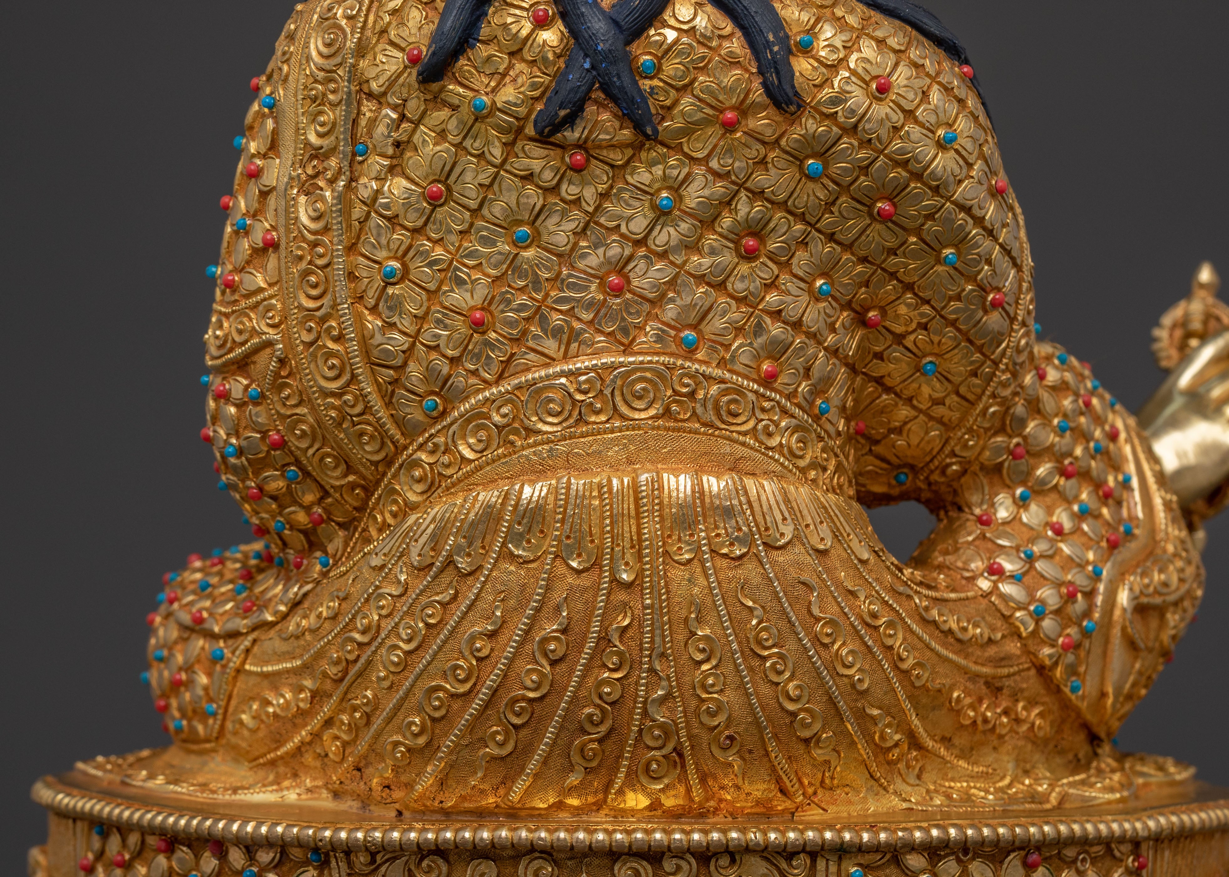 Lotus Born Guru Rinpoche Figure for Altar | Buddhist Home Decor