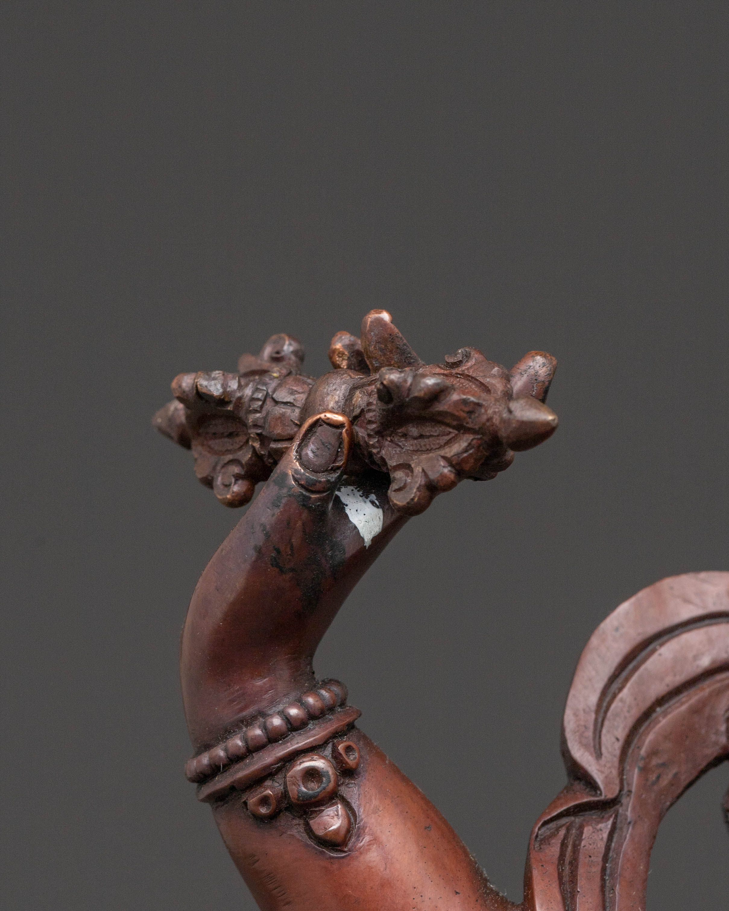 Vajrapani Sacred Statue – Oxidized Copper Artwork