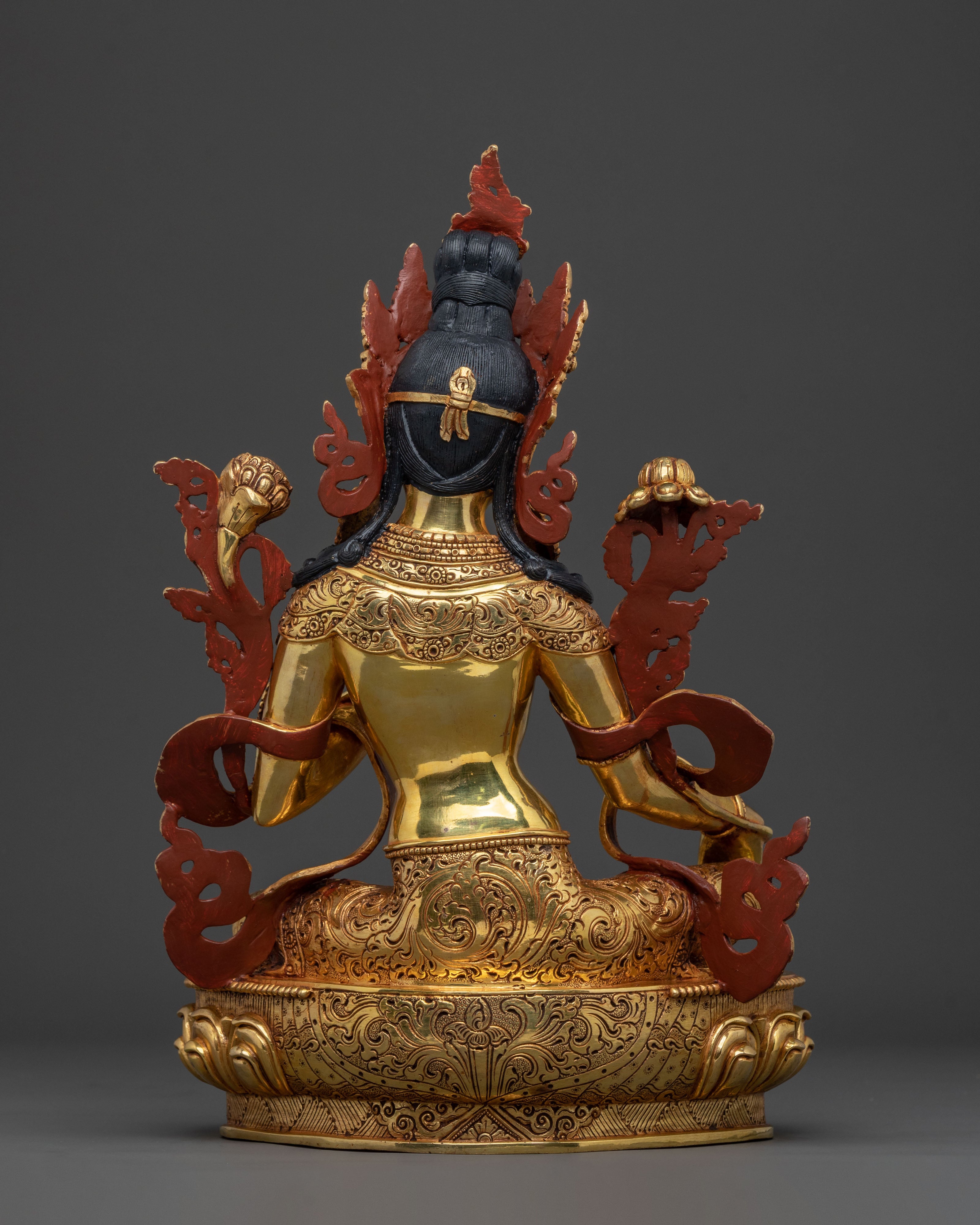 Sacred Protection Green Tara Statue: Compassionate Goddess