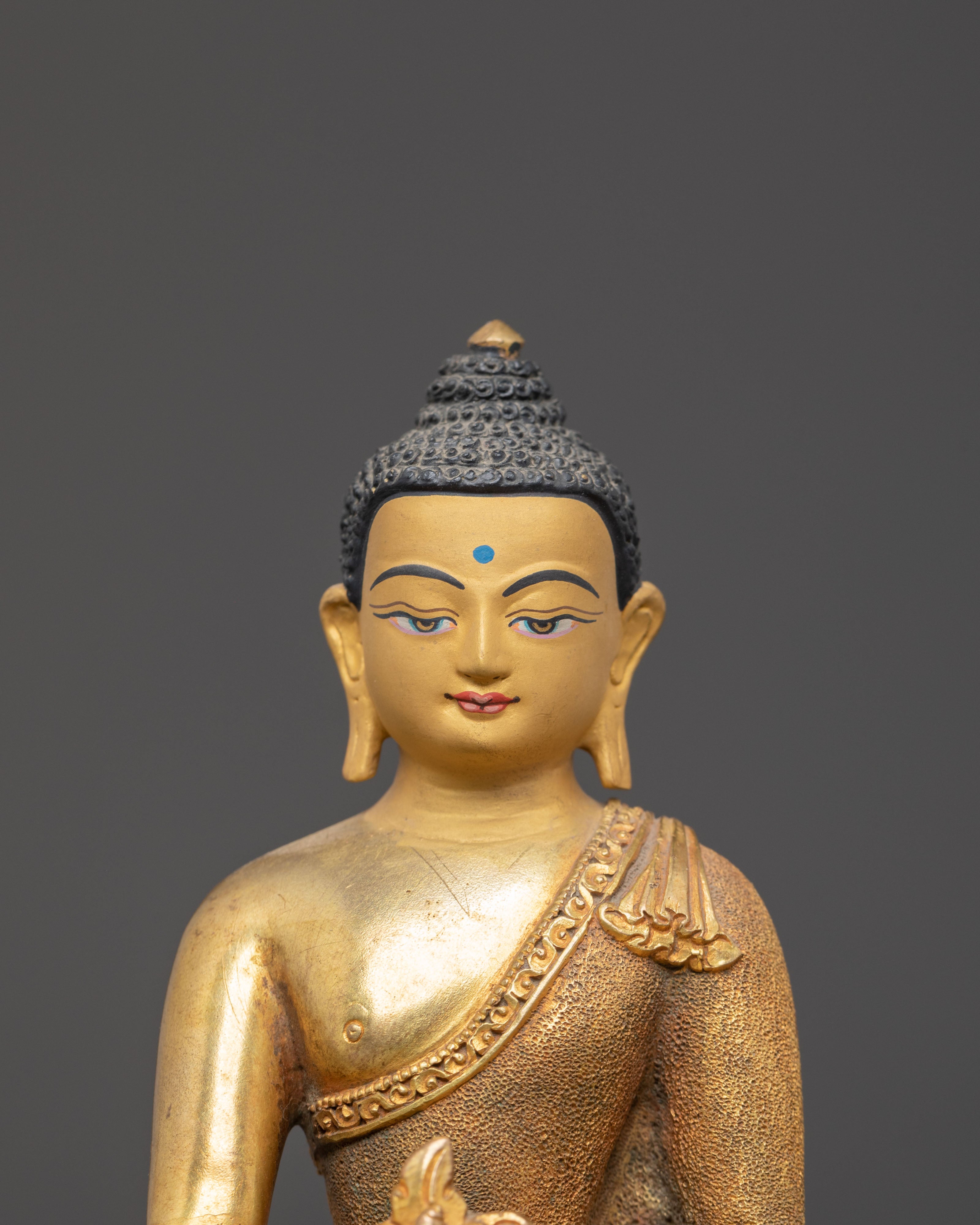 Tranquil Statue of Medicine Buddha | Bhaisajyaguru Sculpture
