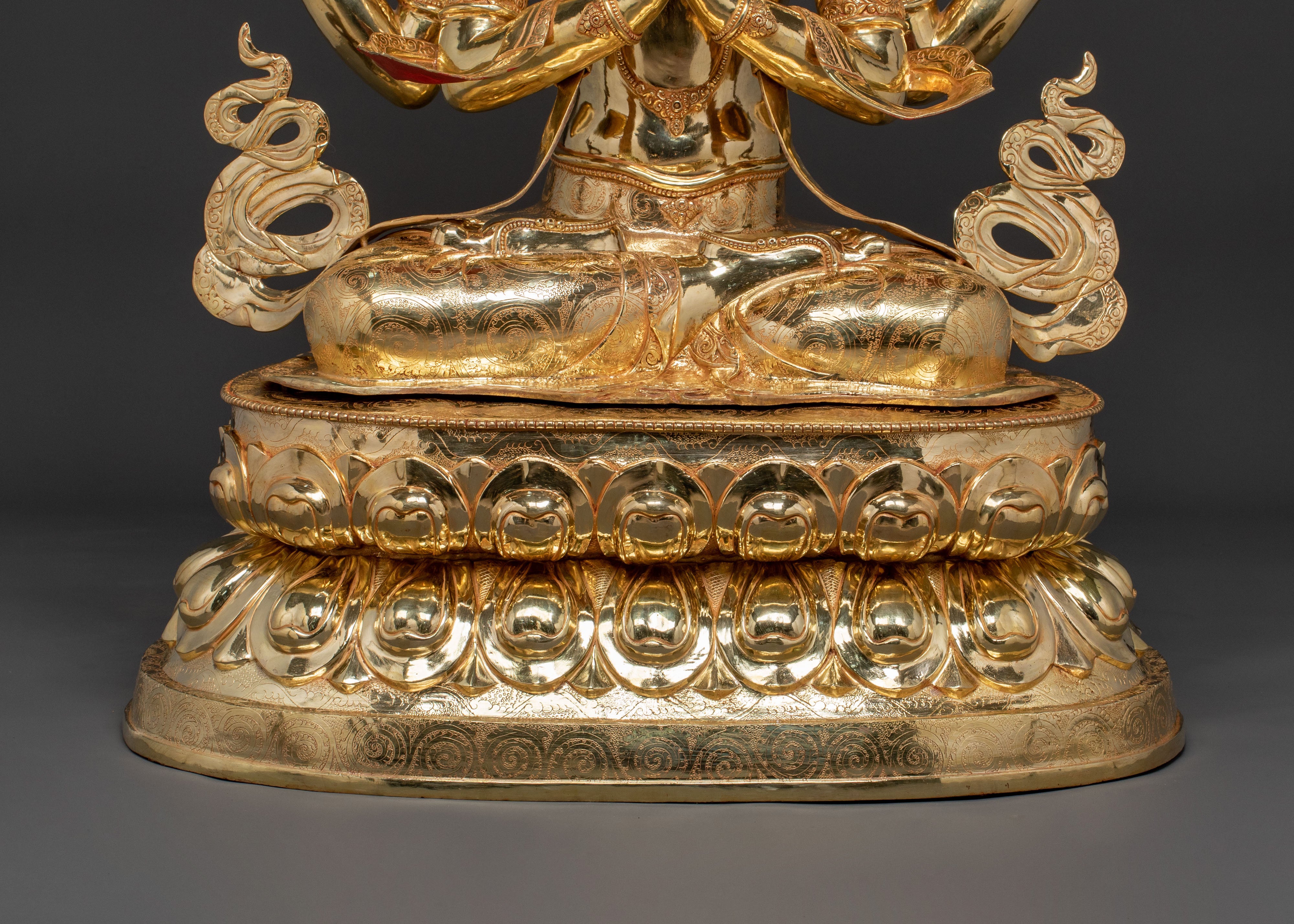 Chenrezig Tibetan Compassion Statue | Buddhist Sacred Altar Decor