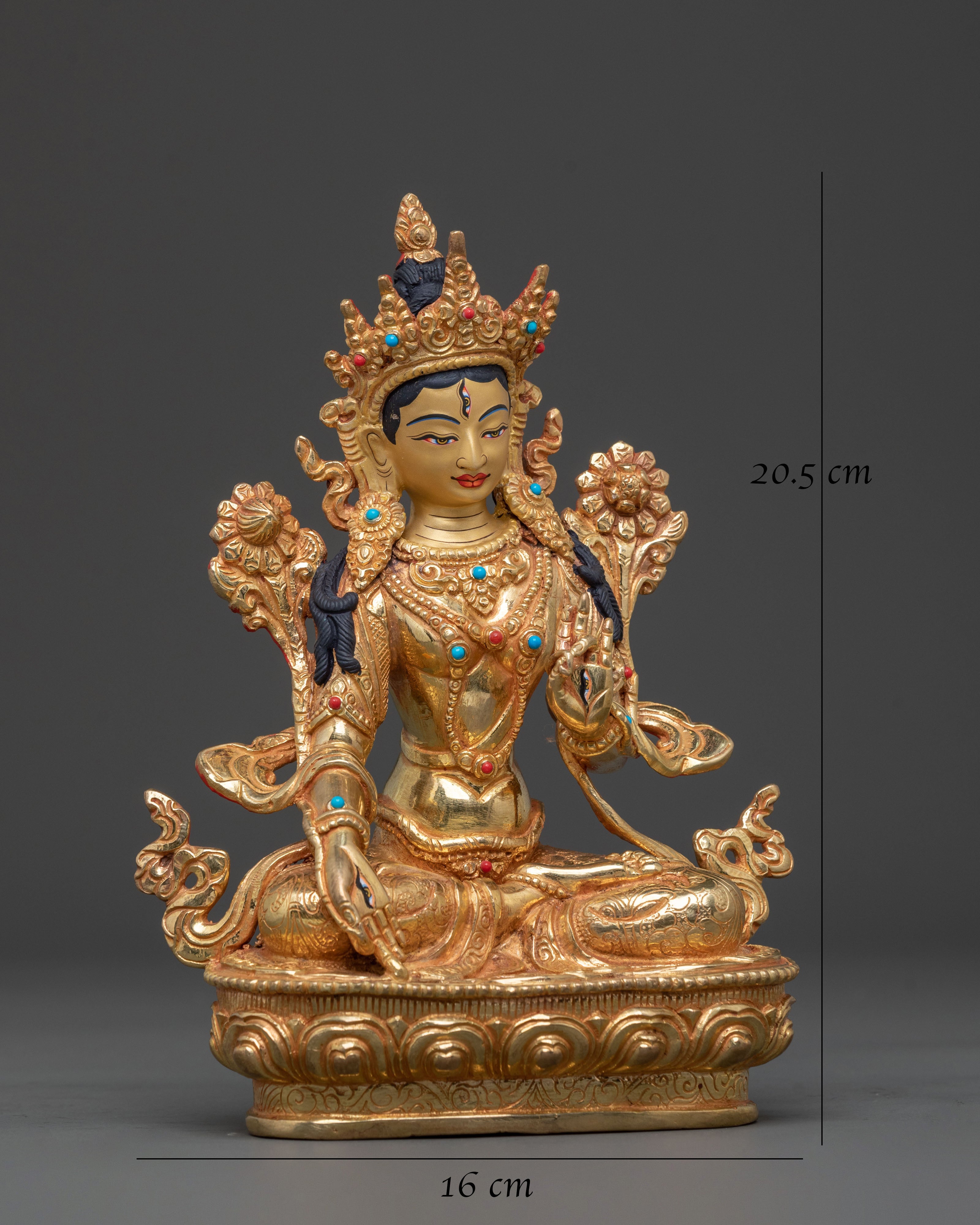 White Tara Statue | Seven-Eyed Tara