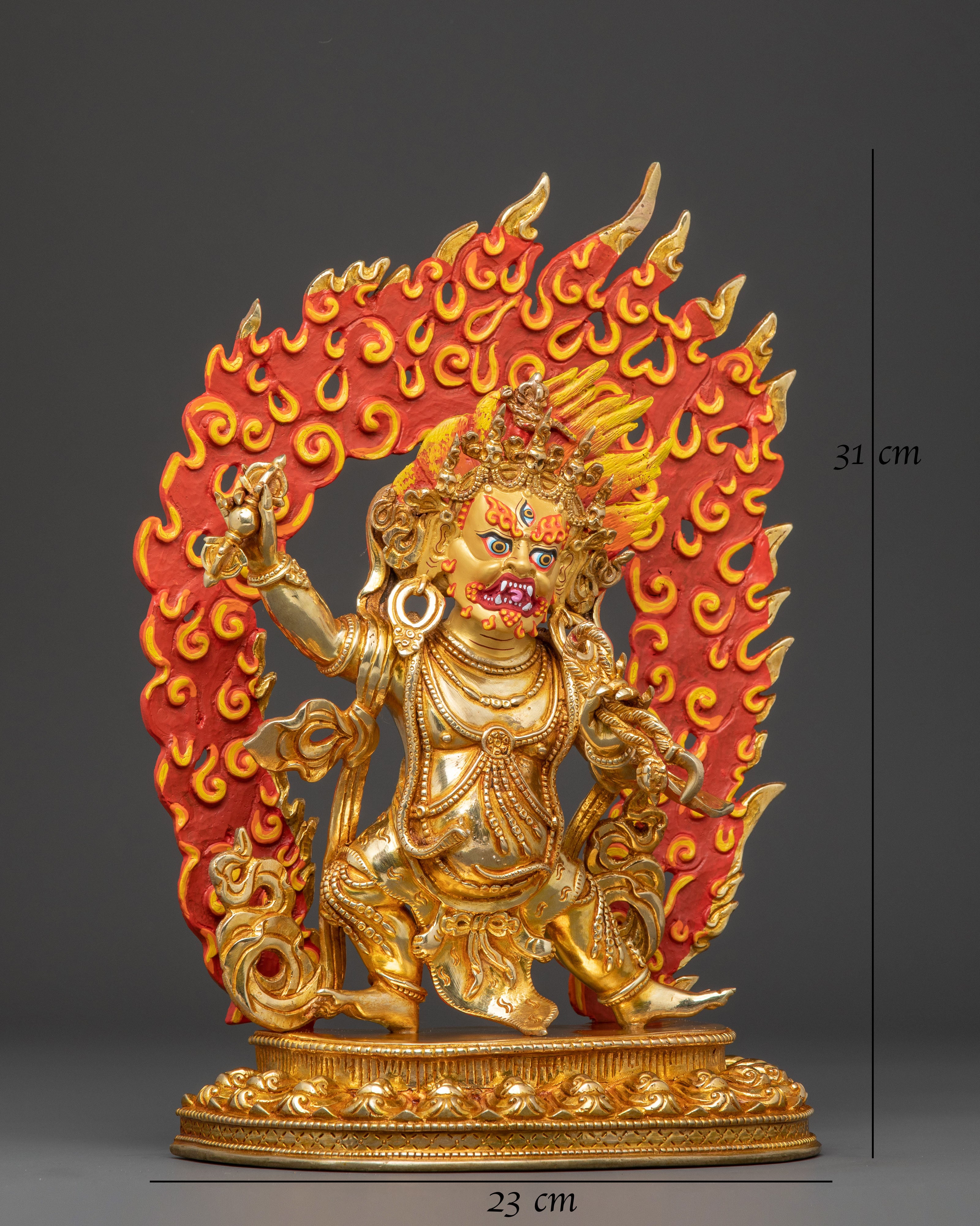 Golden Statue of Vajrapani | Protector of Wisdom