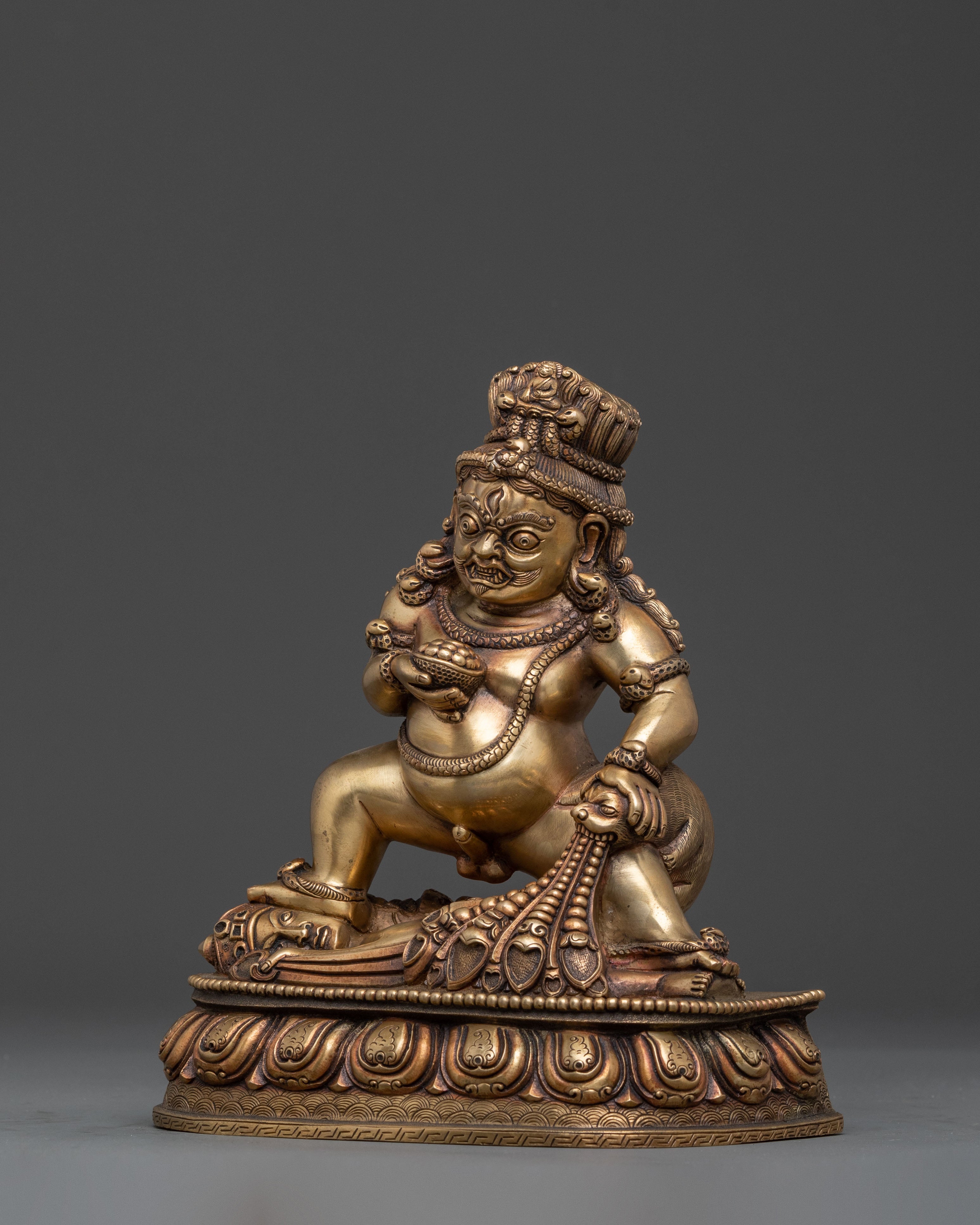Black Dzambhala Spiritual Statue | Prosperity Guardian