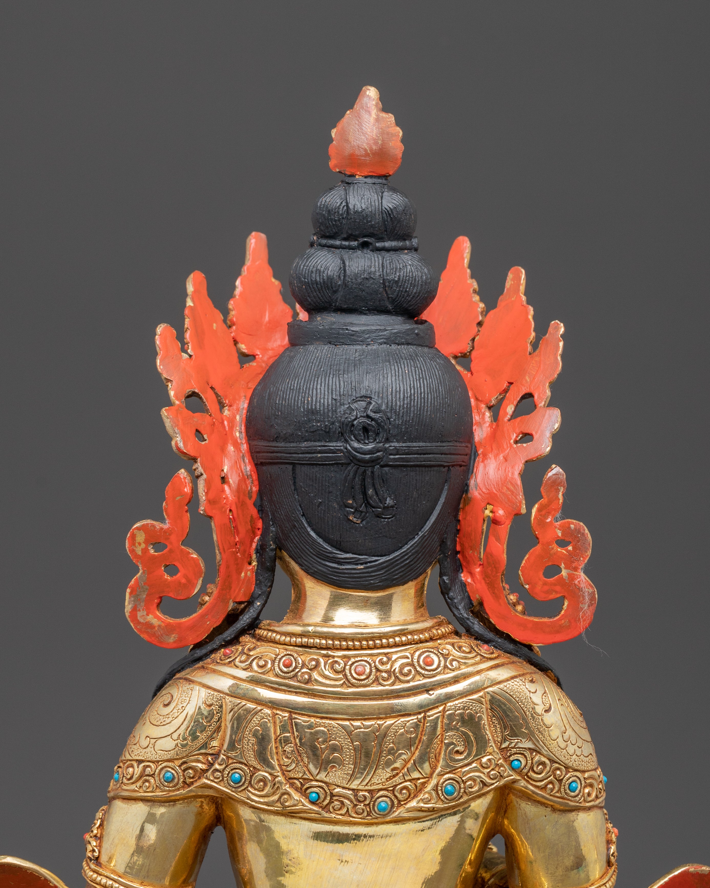 Golden Kshitigarbha Bodhisattva Statue | Guardian of the Earth and Beings