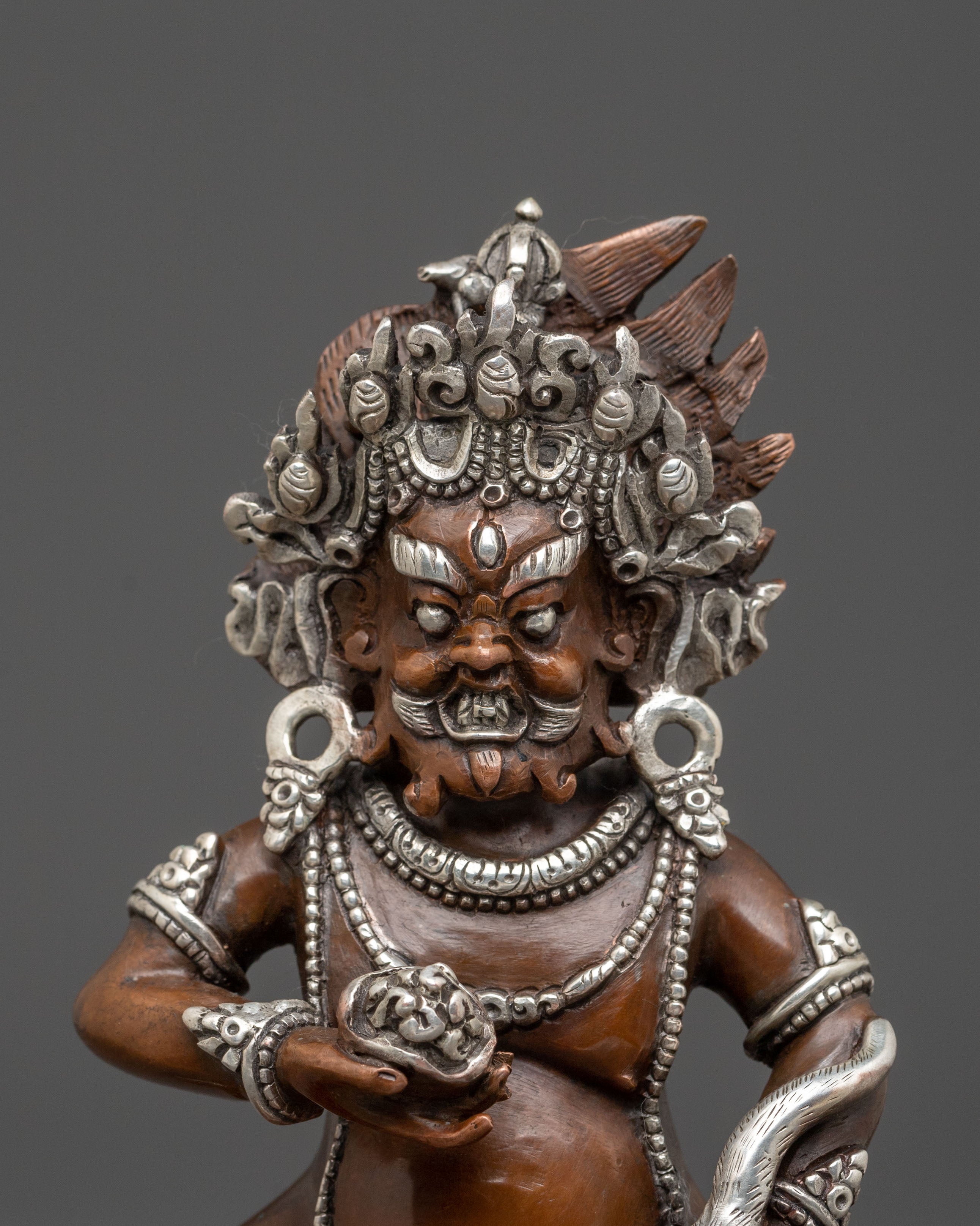 Black Dzambhala Spiritual Statue | Protector of Fortune