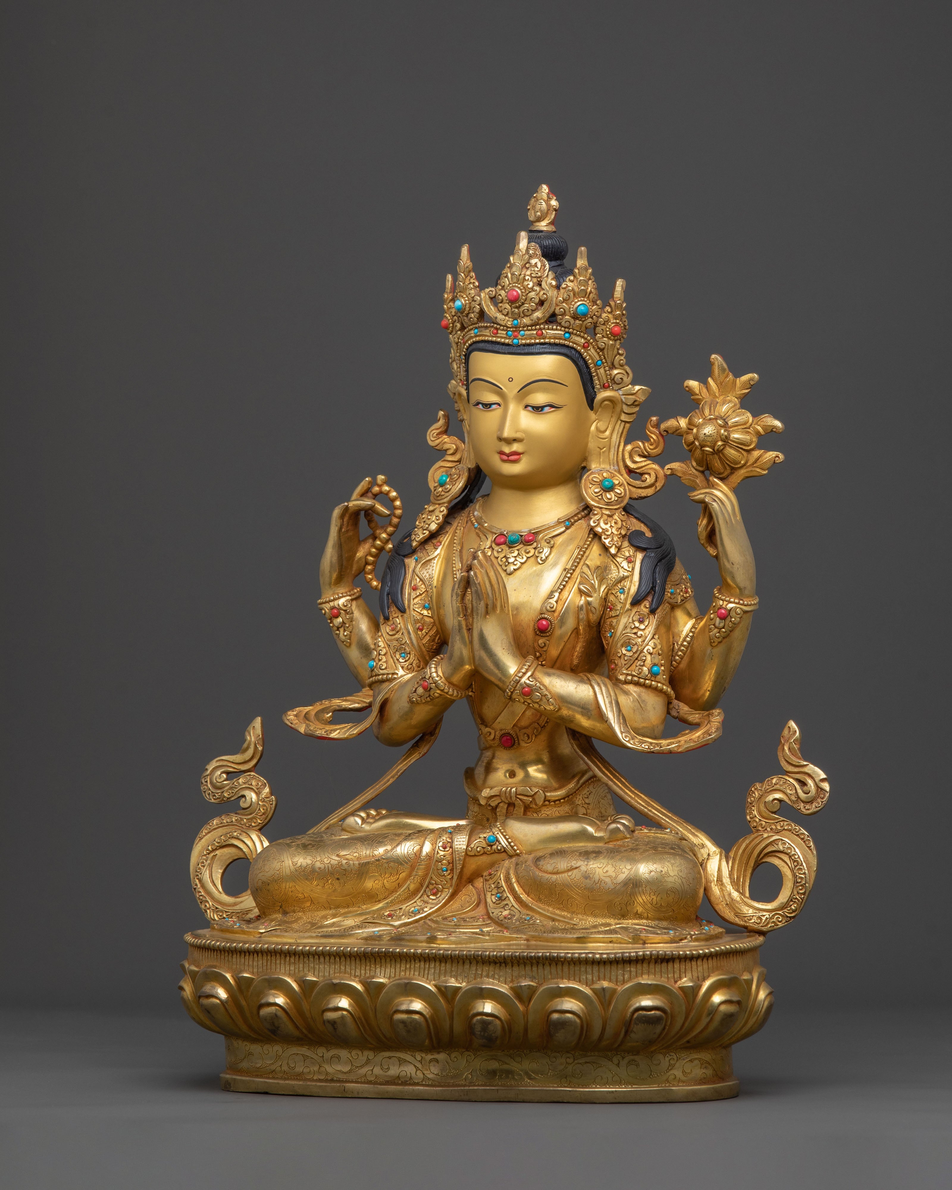 Chenrezig Four-Armed Rupa | Home Decor