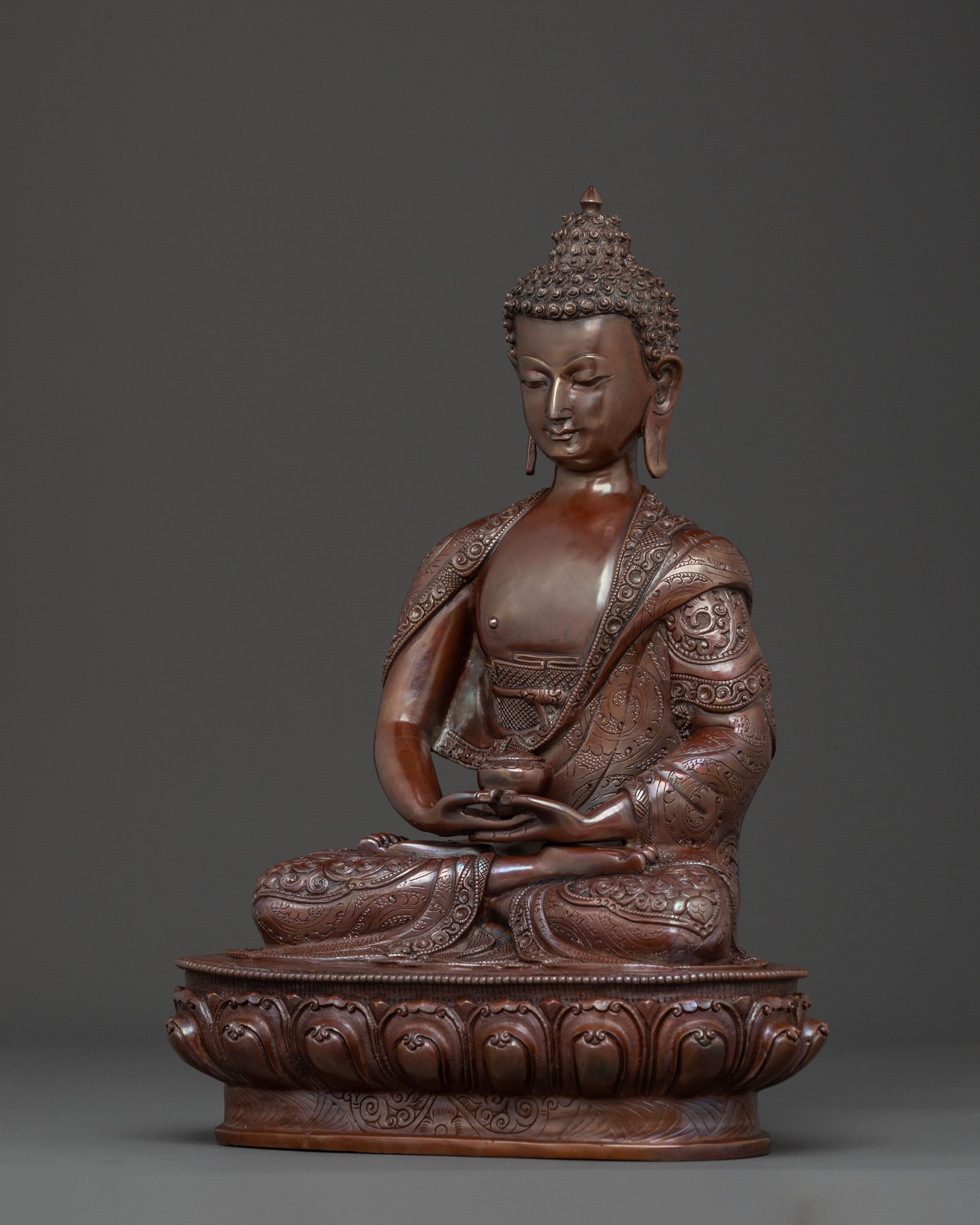 Hand-Carved Amitabha Buddha Statue | Home Decor