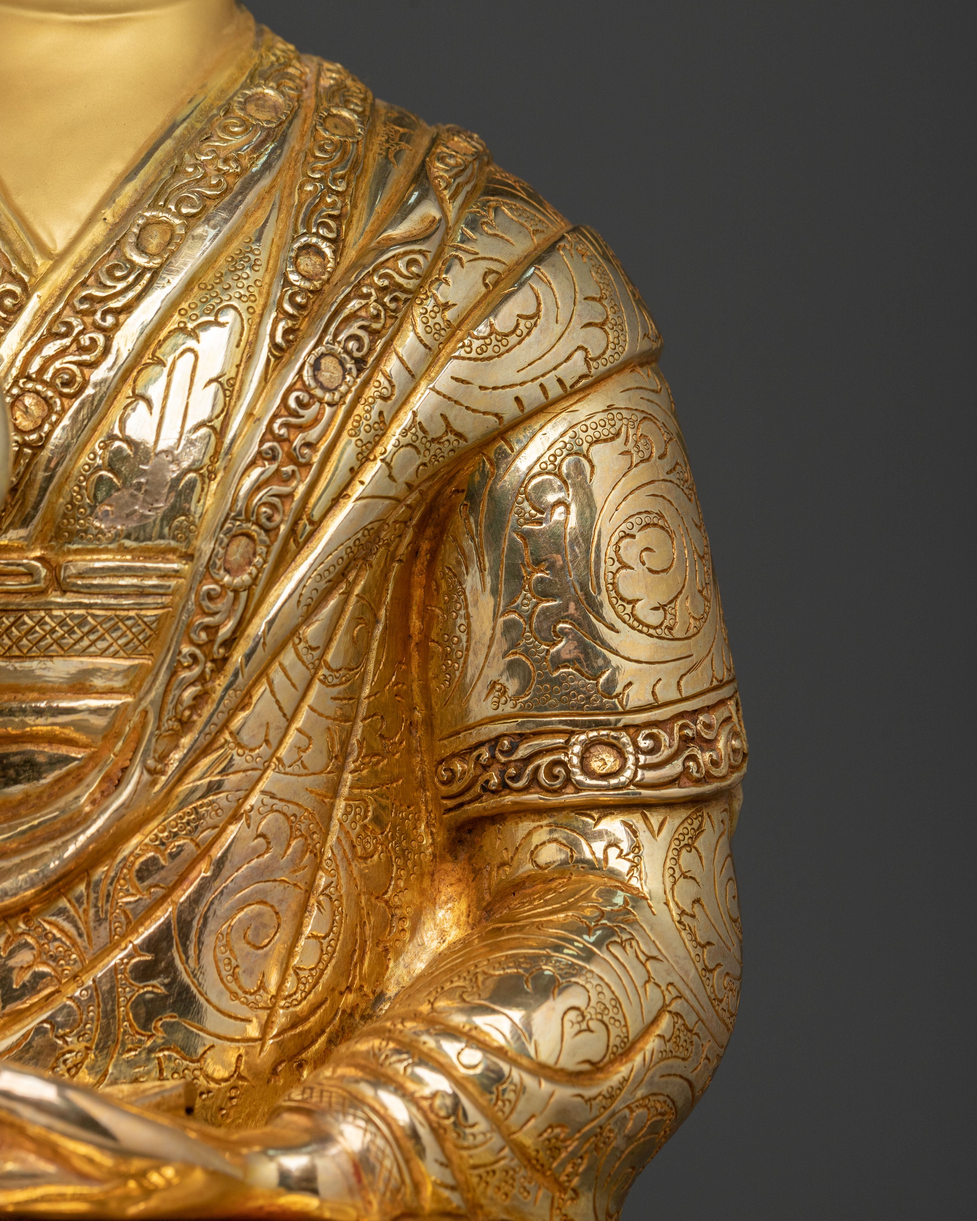 Tsongkhapa Statue with Disciples | Sacred Set