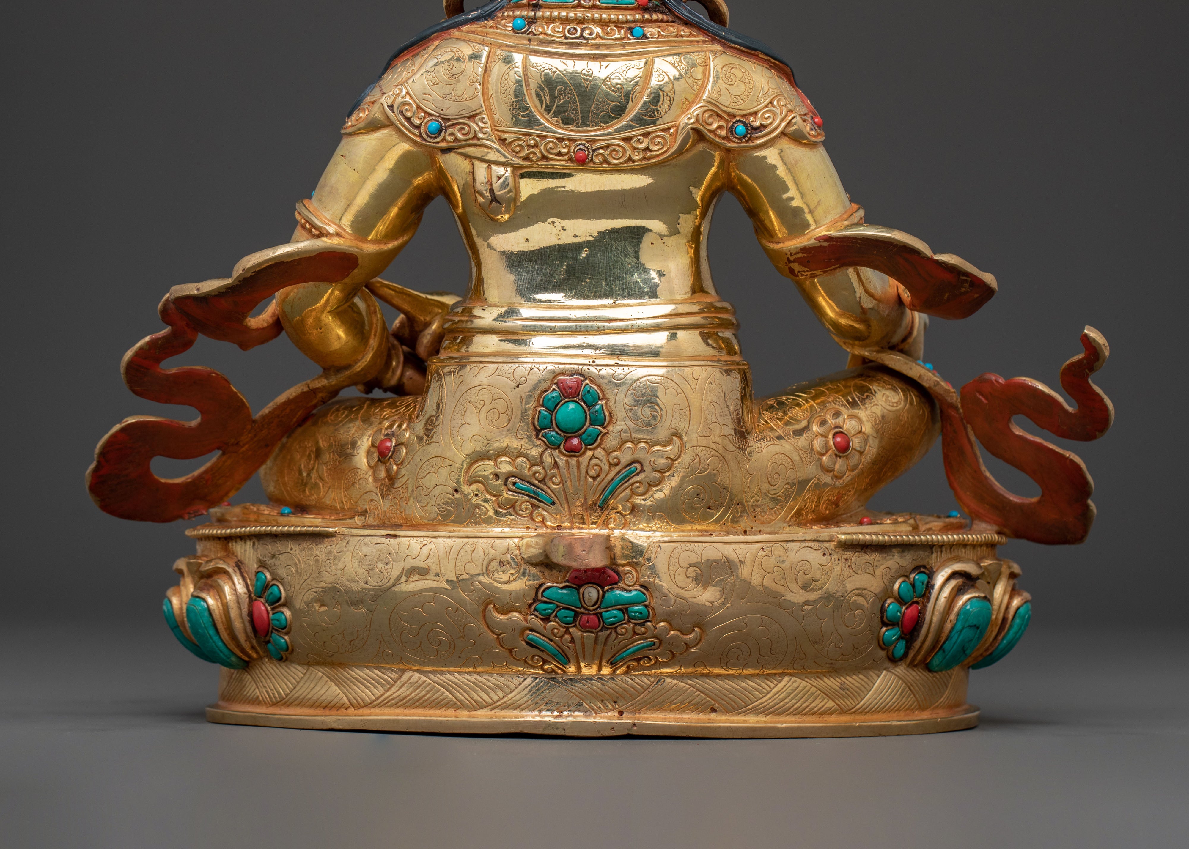 God Dzambhala 24k Gold Gilded Statue for Abundance