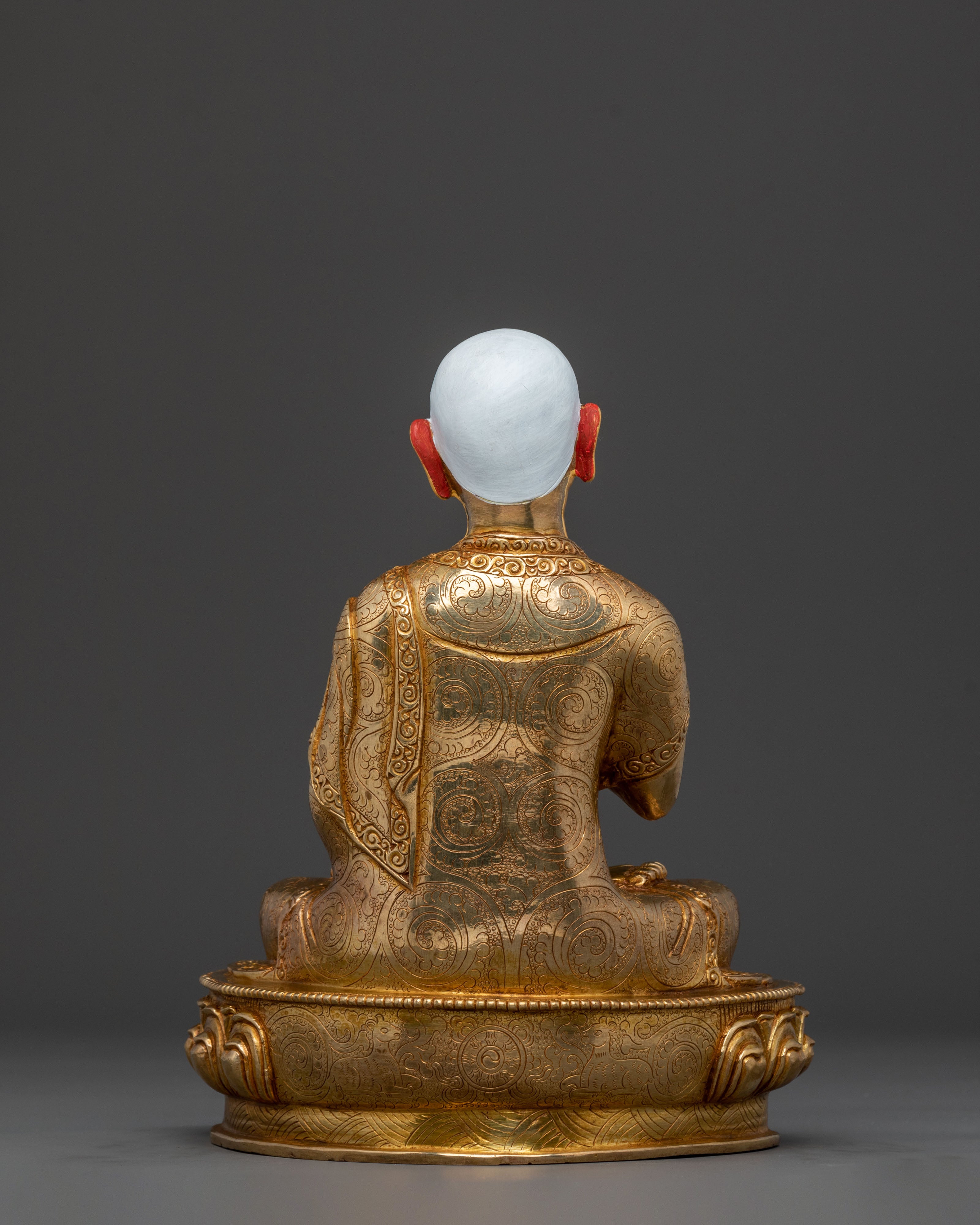 Handcrafted Tsongkhapa Sculpture with Disciples