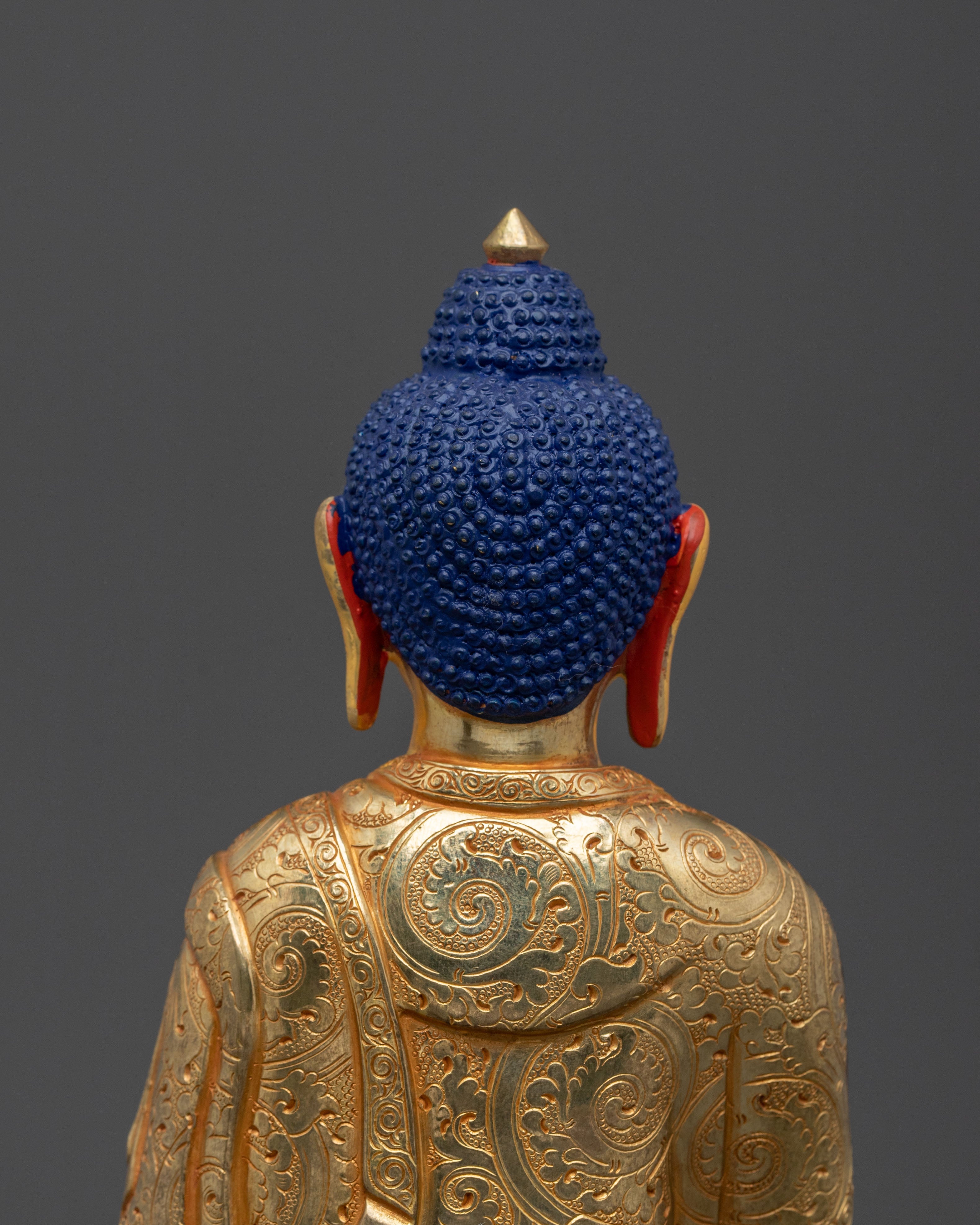 Buddhist Altar Decor Shakyamuni Sacred Statue