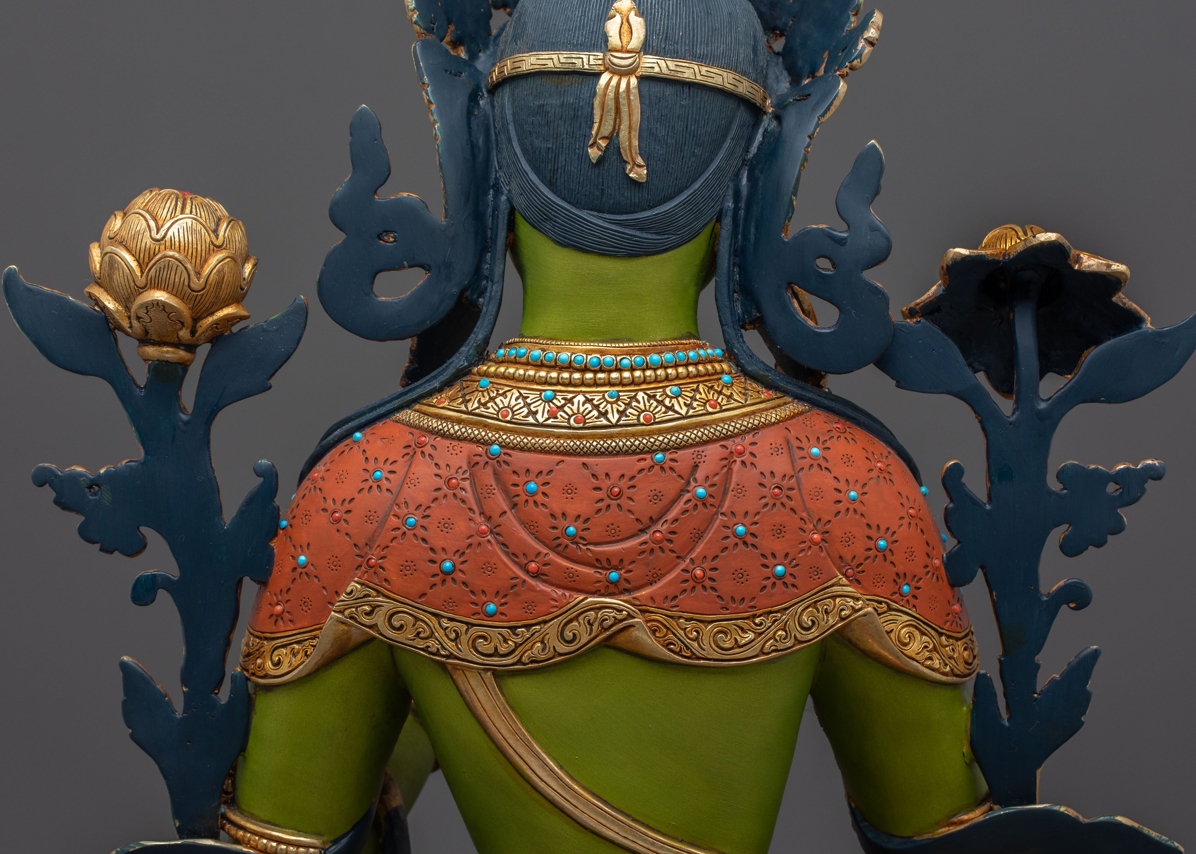 Green Tara Statue | Peaceful Buddhist Guardian