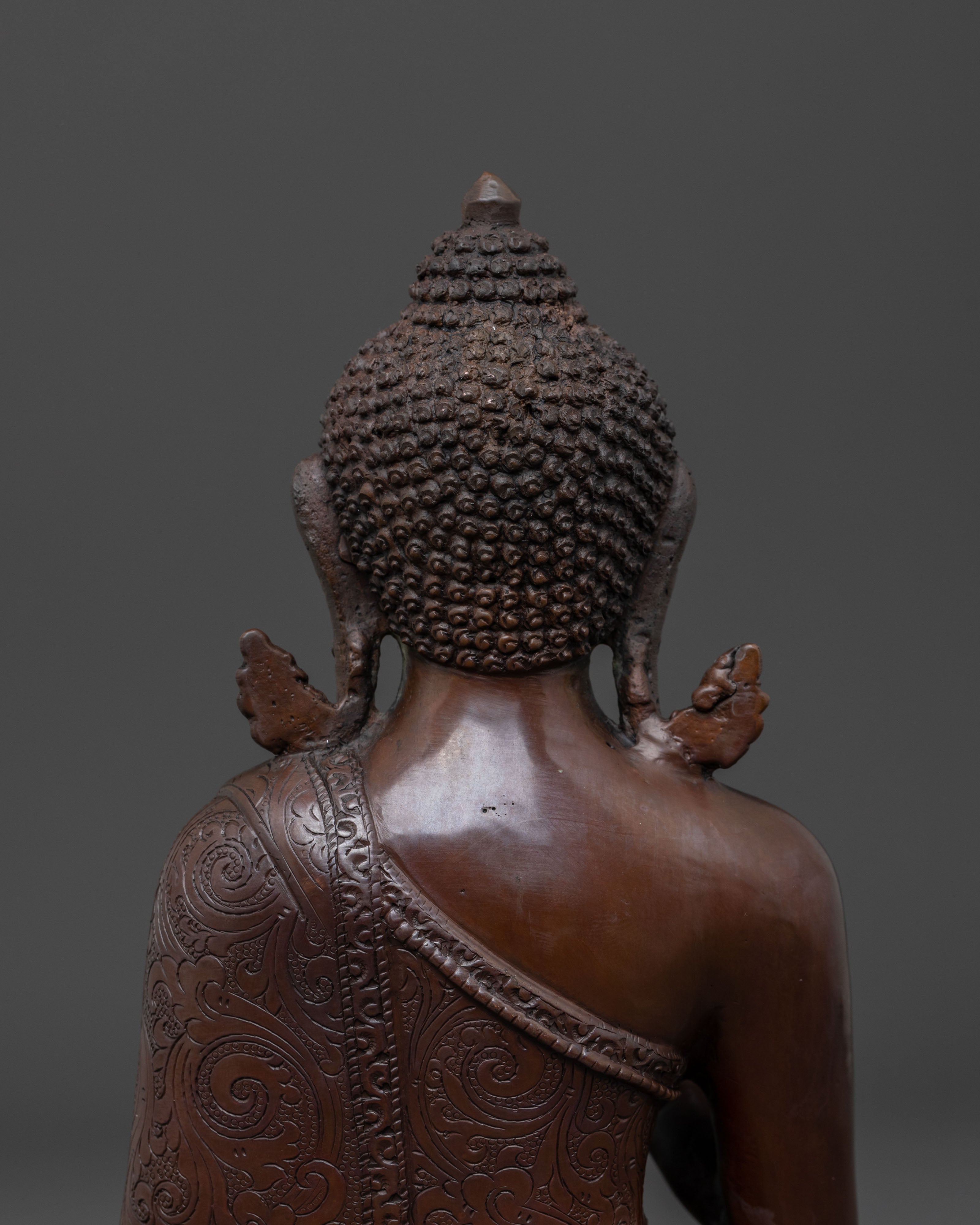 Amogasiddhi Divine Statue with Oxidized Copper Body