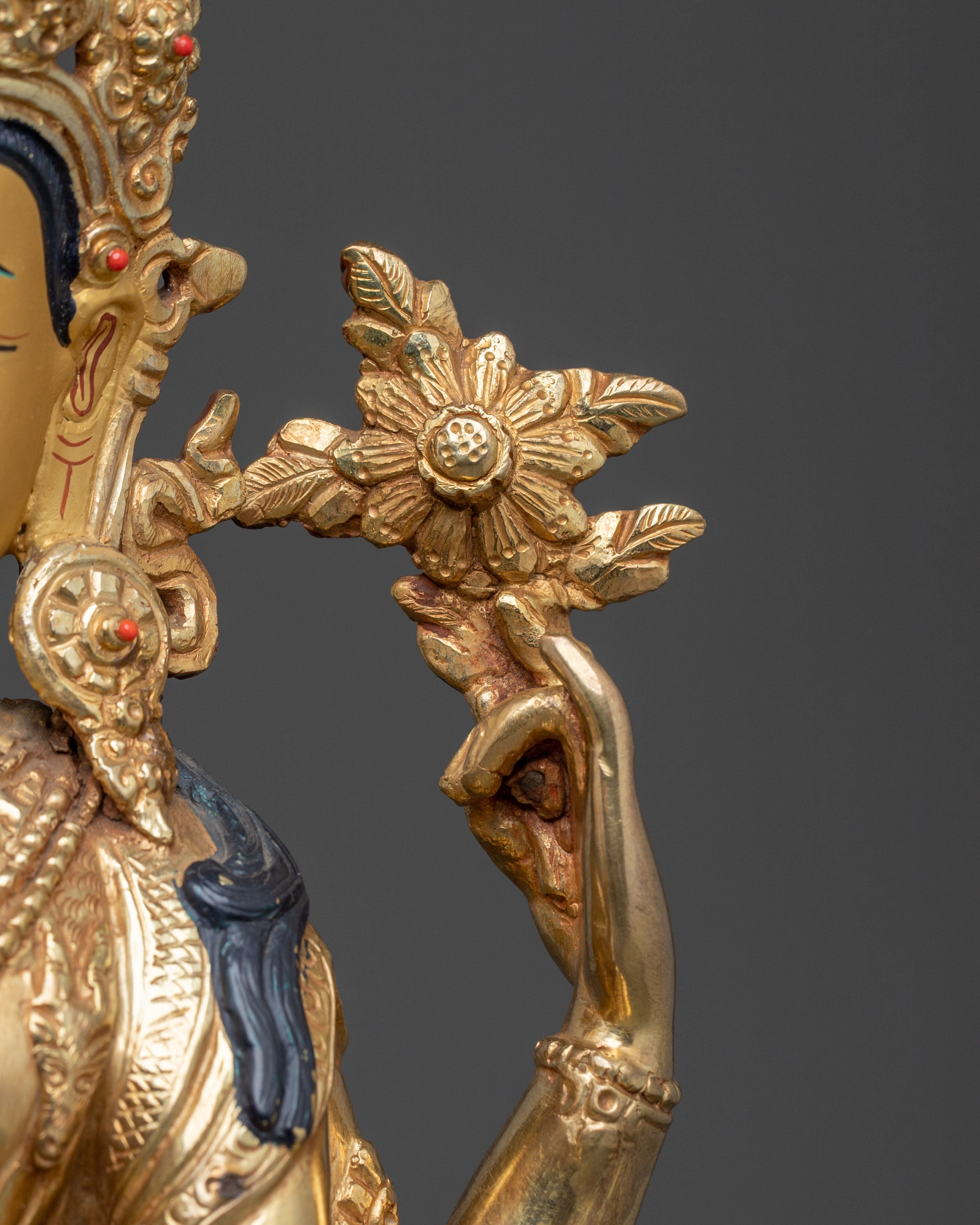 Handmade Chenrezig Statue: Compassion Bodhisattva