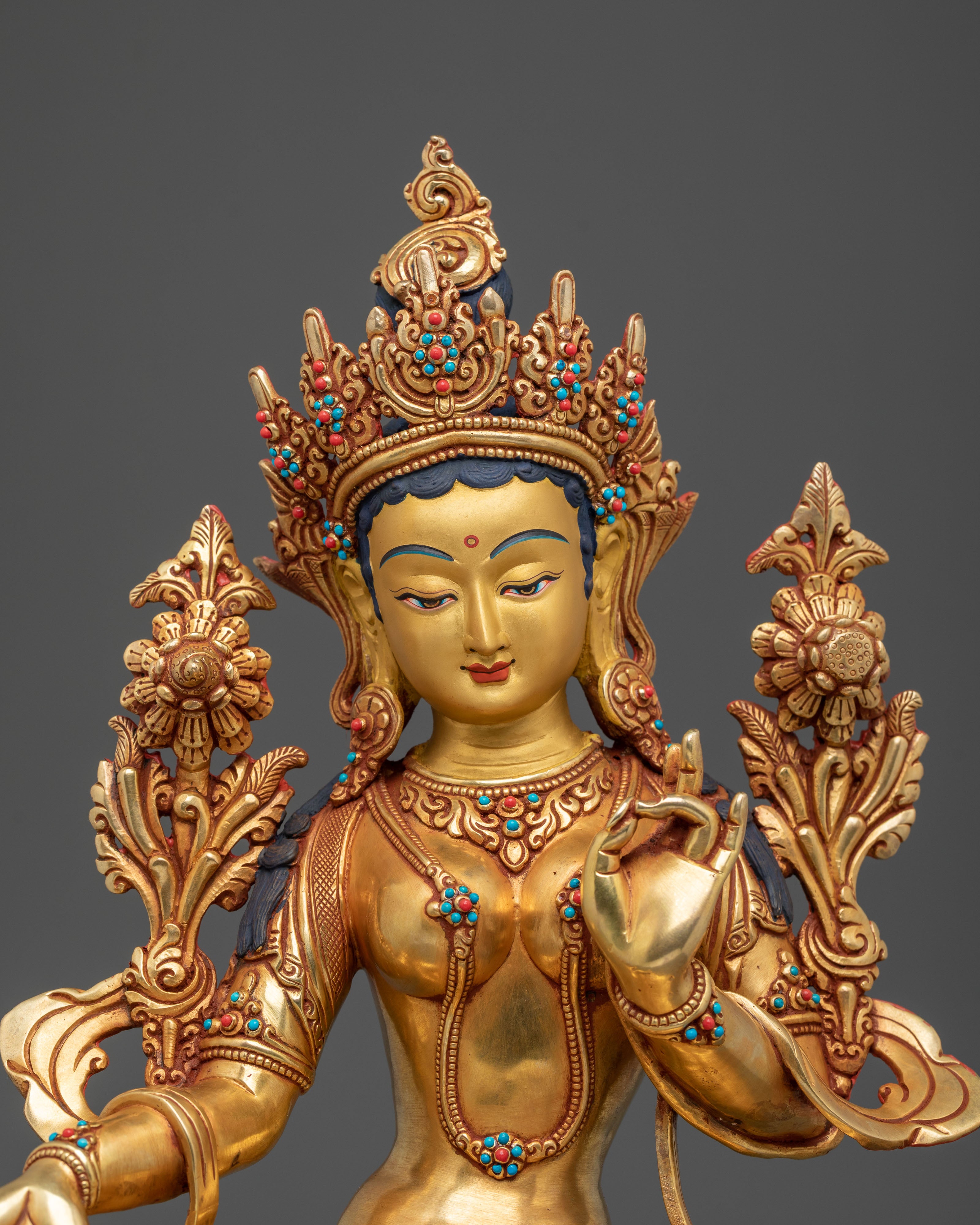 Green Tara Statue: Embodiment of Compassionate Action