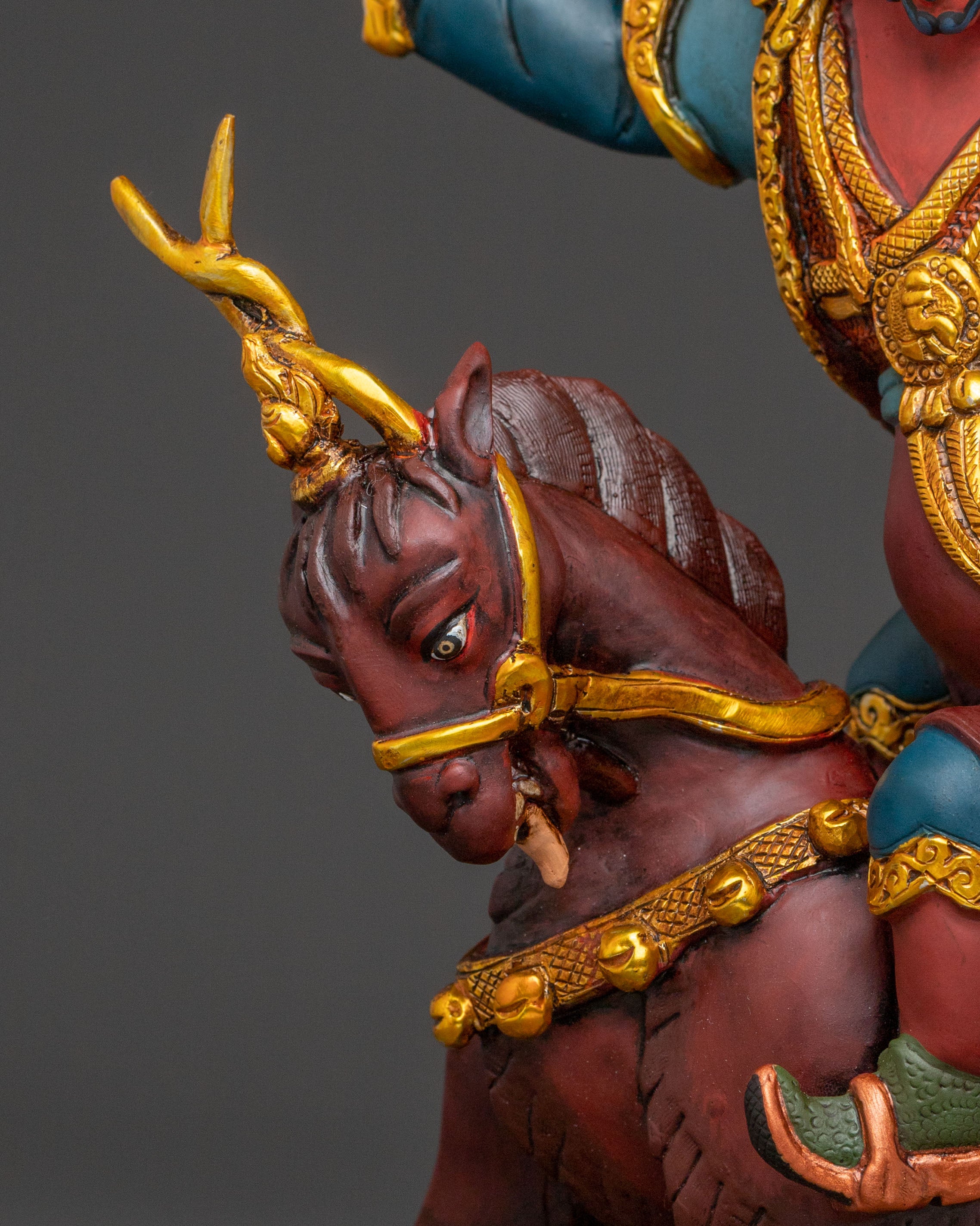 Damchen Garwai Nagpo Statue | Oath-Bound Blacksmith