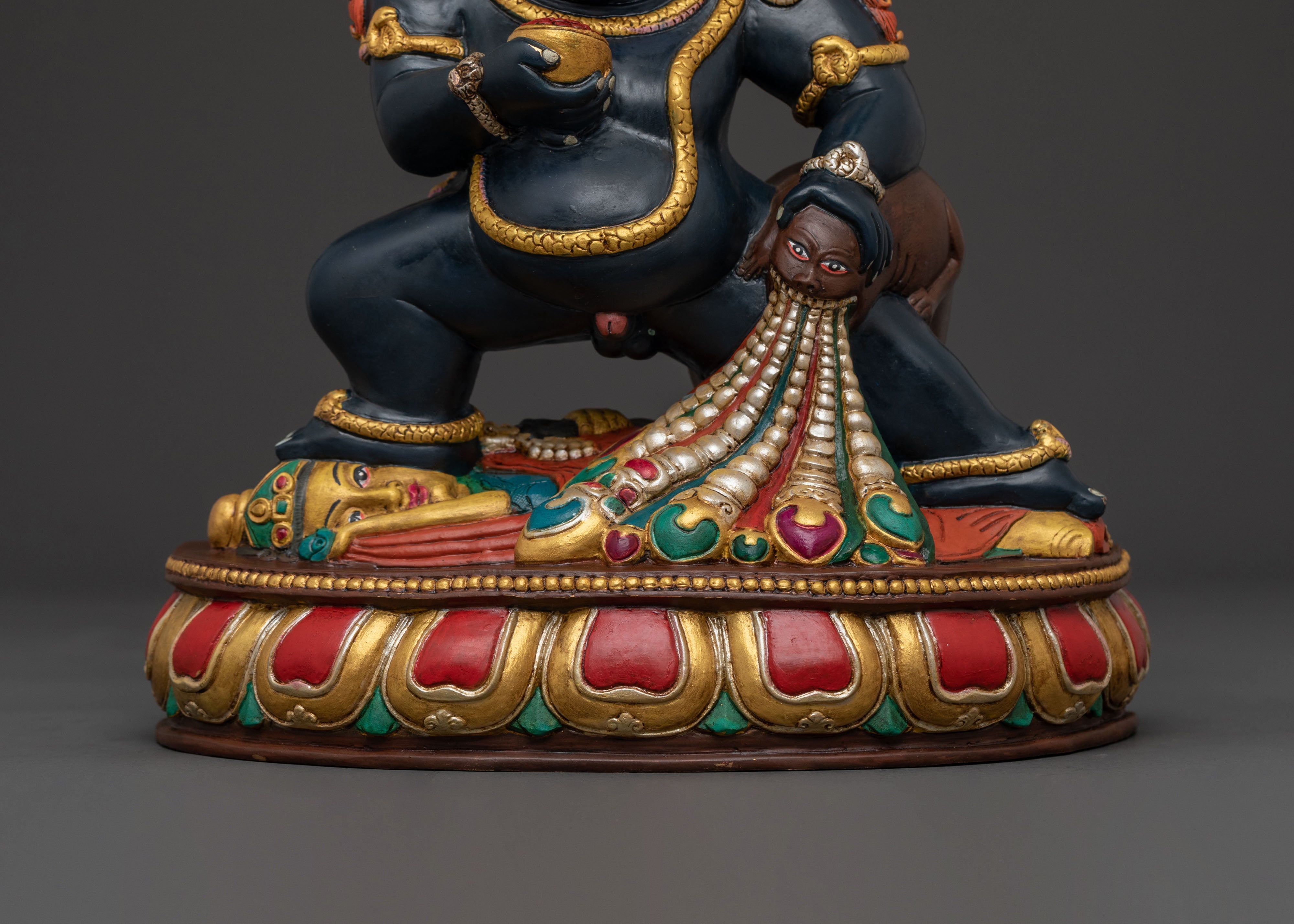 Black Dzambhala Tantric Statue | Wealth Deity