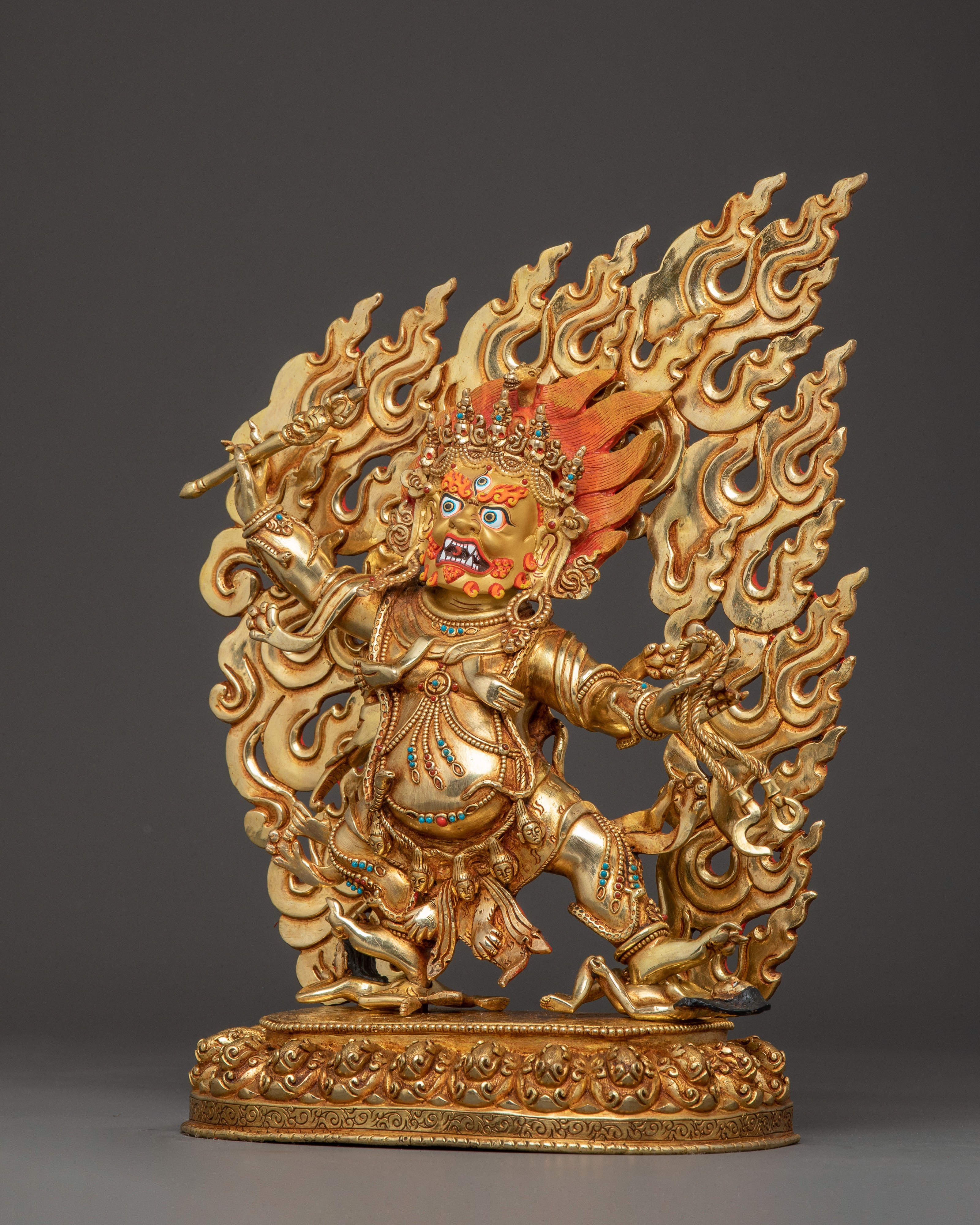 Dandapani 24K Gold Gilded Statue – A Radiant Protecor