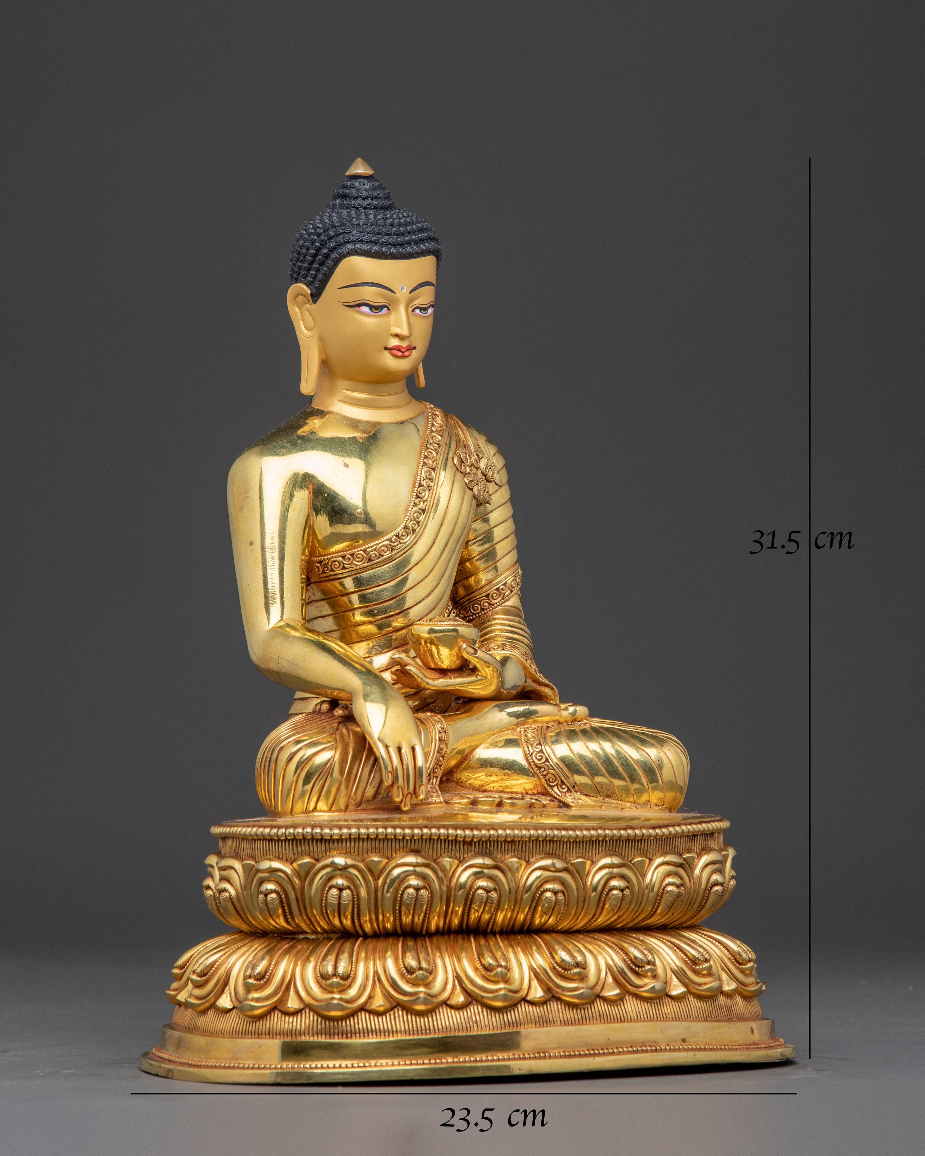 Radiant Three Buddha Statue Set | Shakyamuni, Amitabha, and Medicine Buddha
