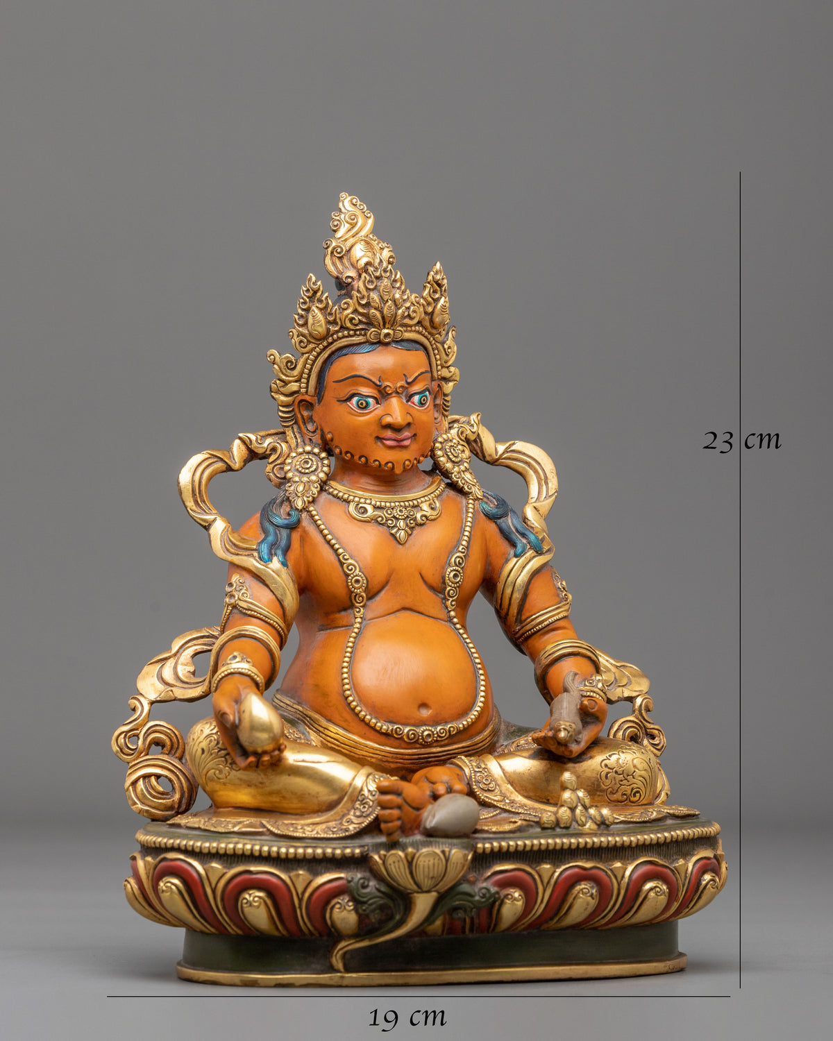 Dzambhala Copper Sculpture | Tibetan Sacred Figurine