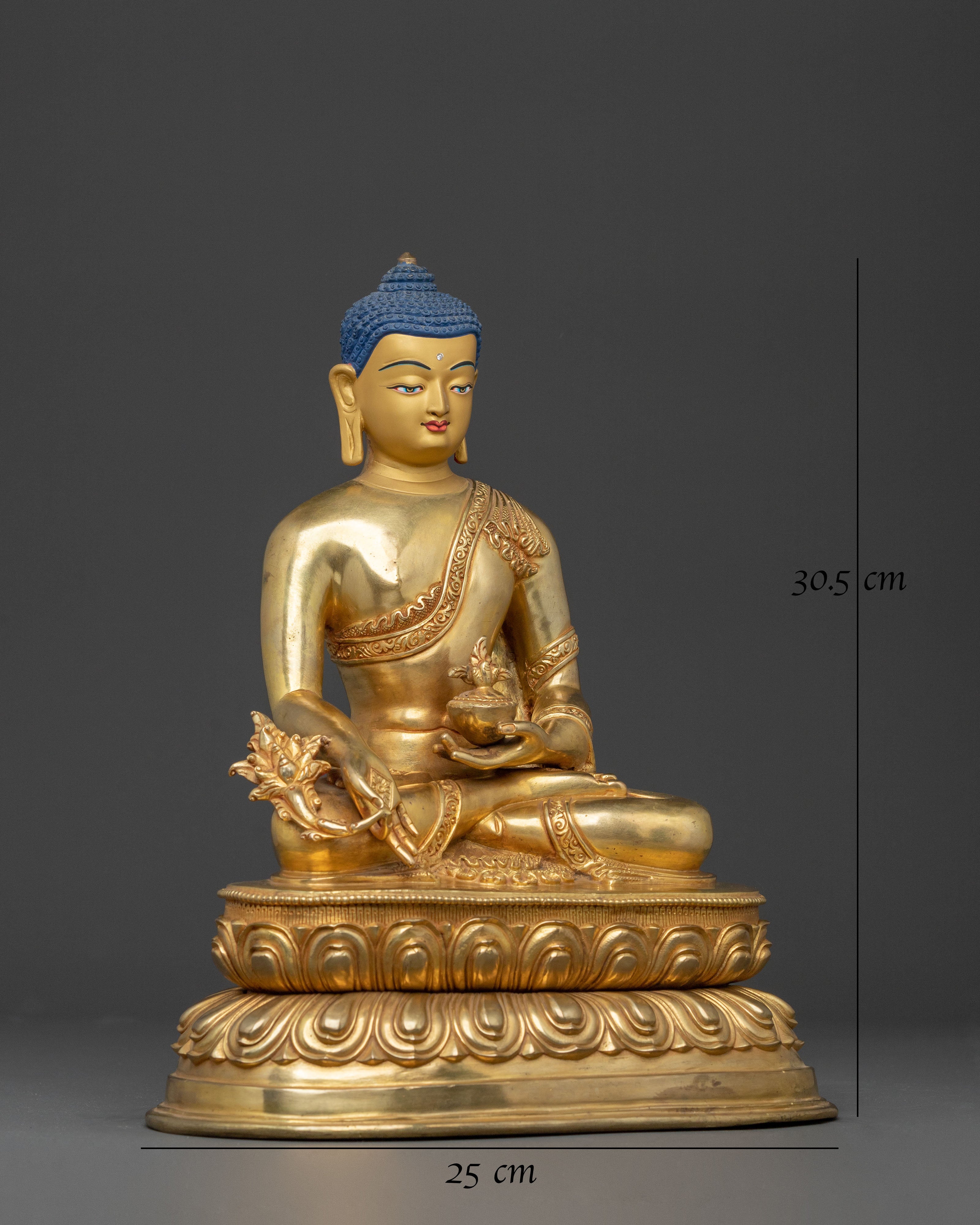Medicine Buddha Peaceful Statue | Spiritual Healing
