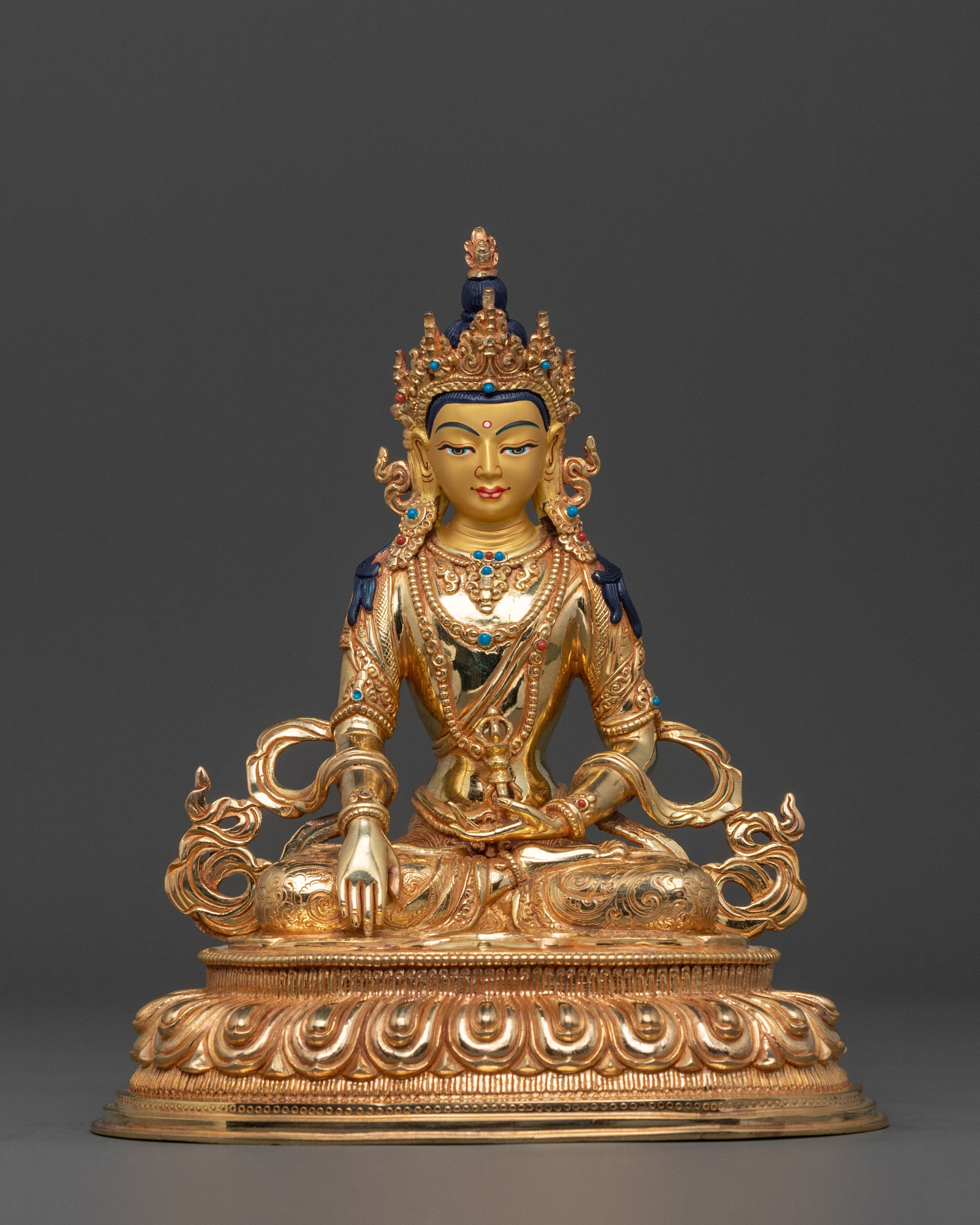Mitrugpa Vajrayana Practice Statue in Radiant 24K Gold