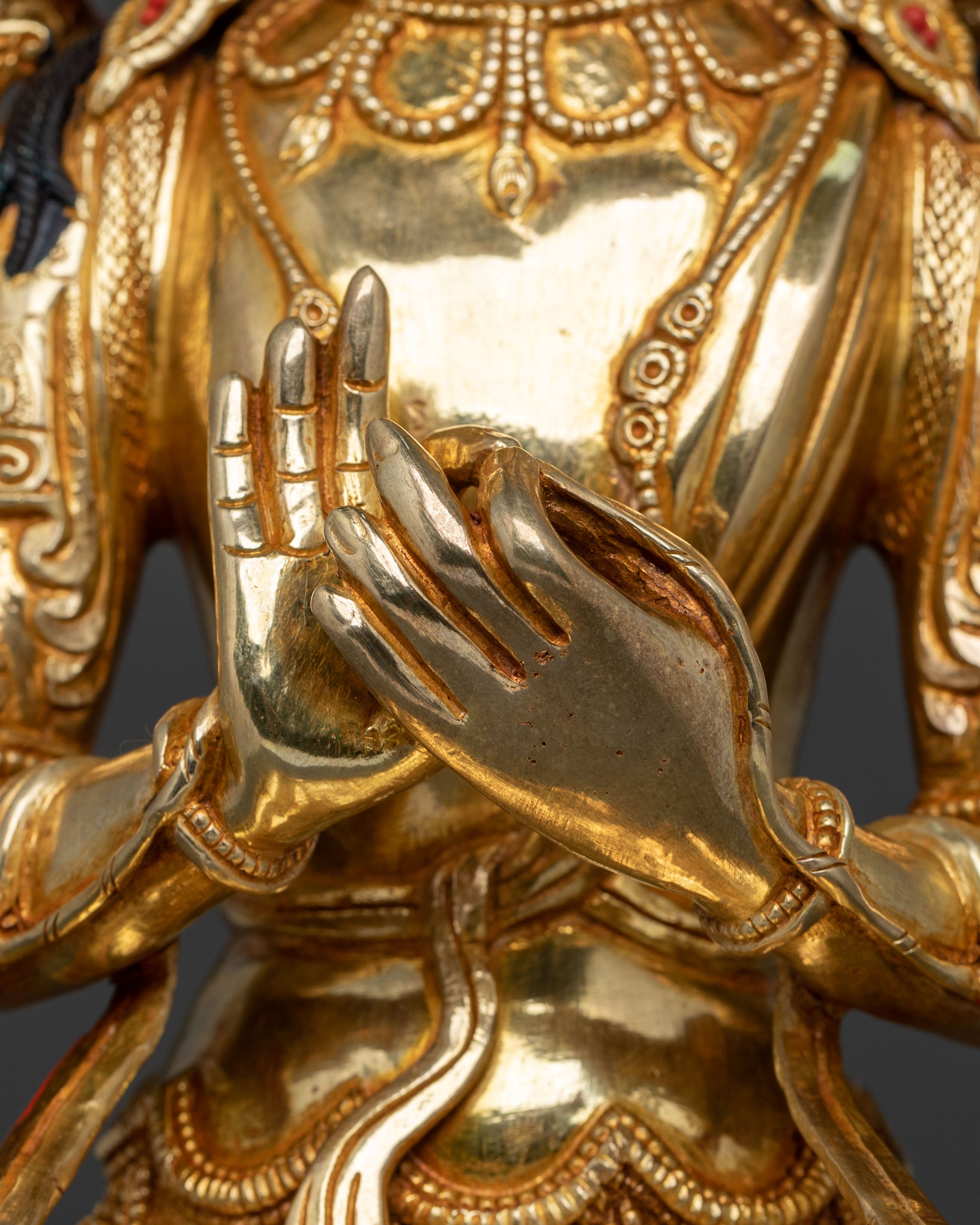 Maitreya Buddha Handmade Sculpture | Sacred Himalayan Buddhist Art
