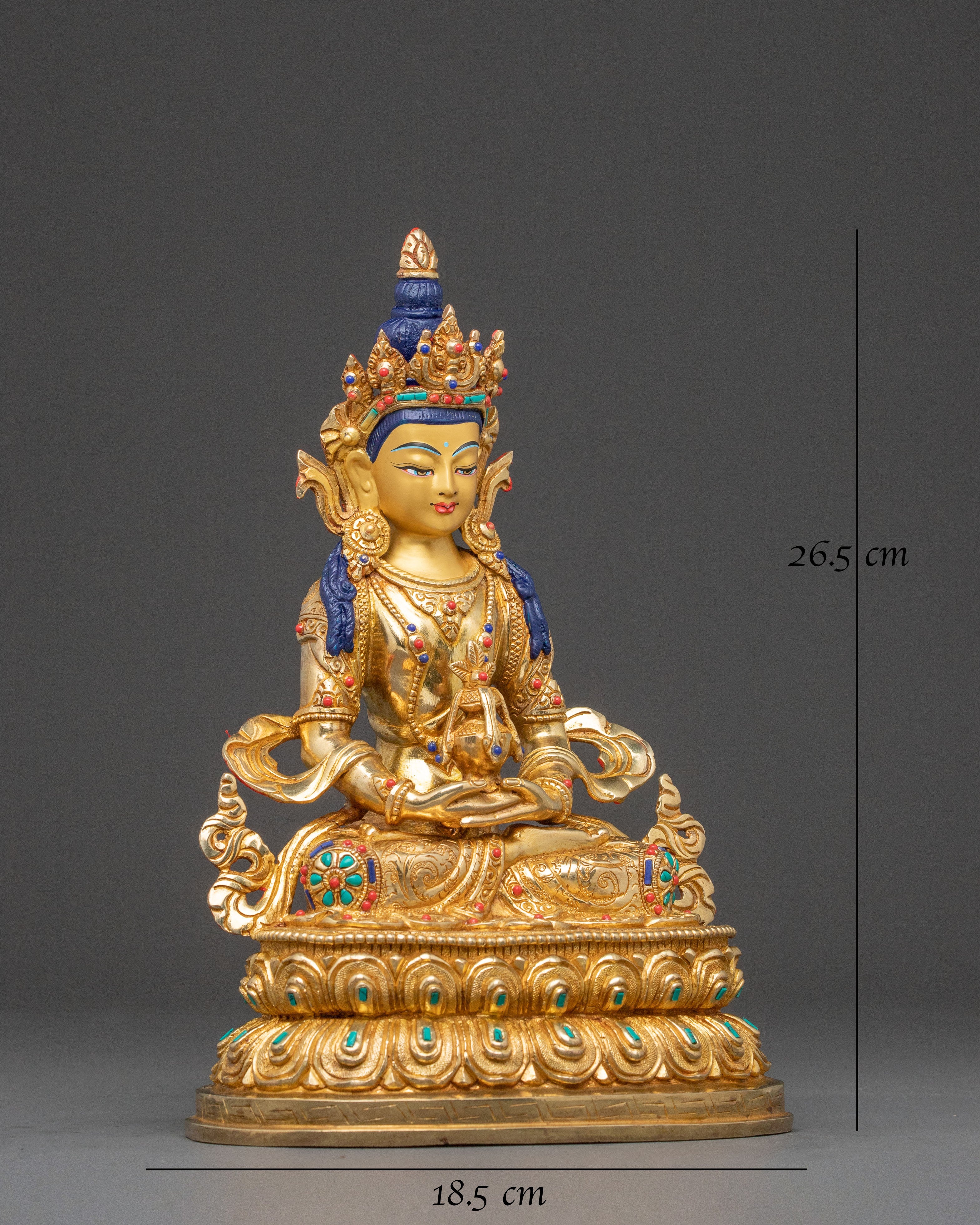 Amitayus Buddha Statue: Sacred Figure for Decor