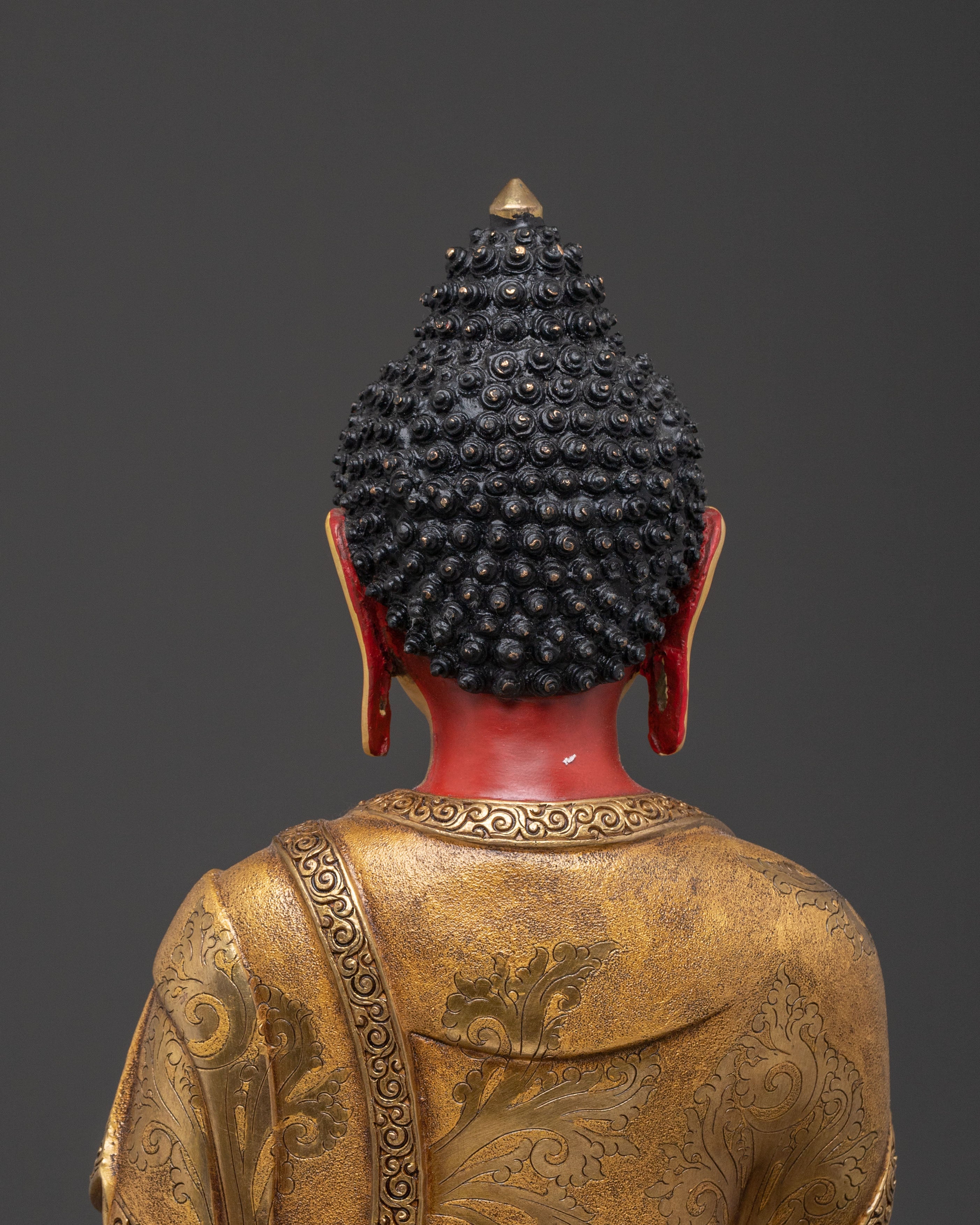 Amitabha Buddha 24K Gold Gilded Spiritual Statue