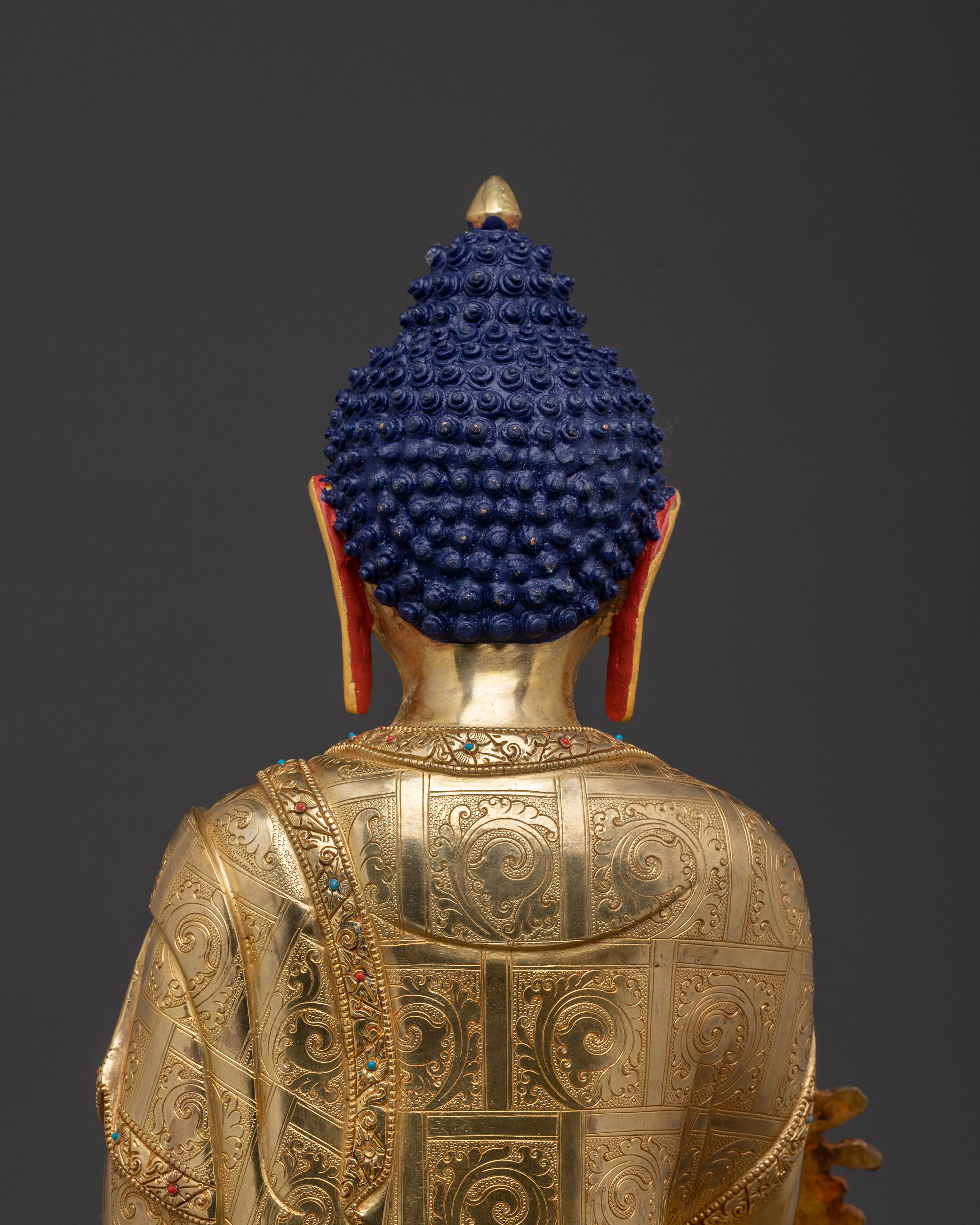 Divine Healer Medicine Buddha Statue | Exquisite Gilded Copper