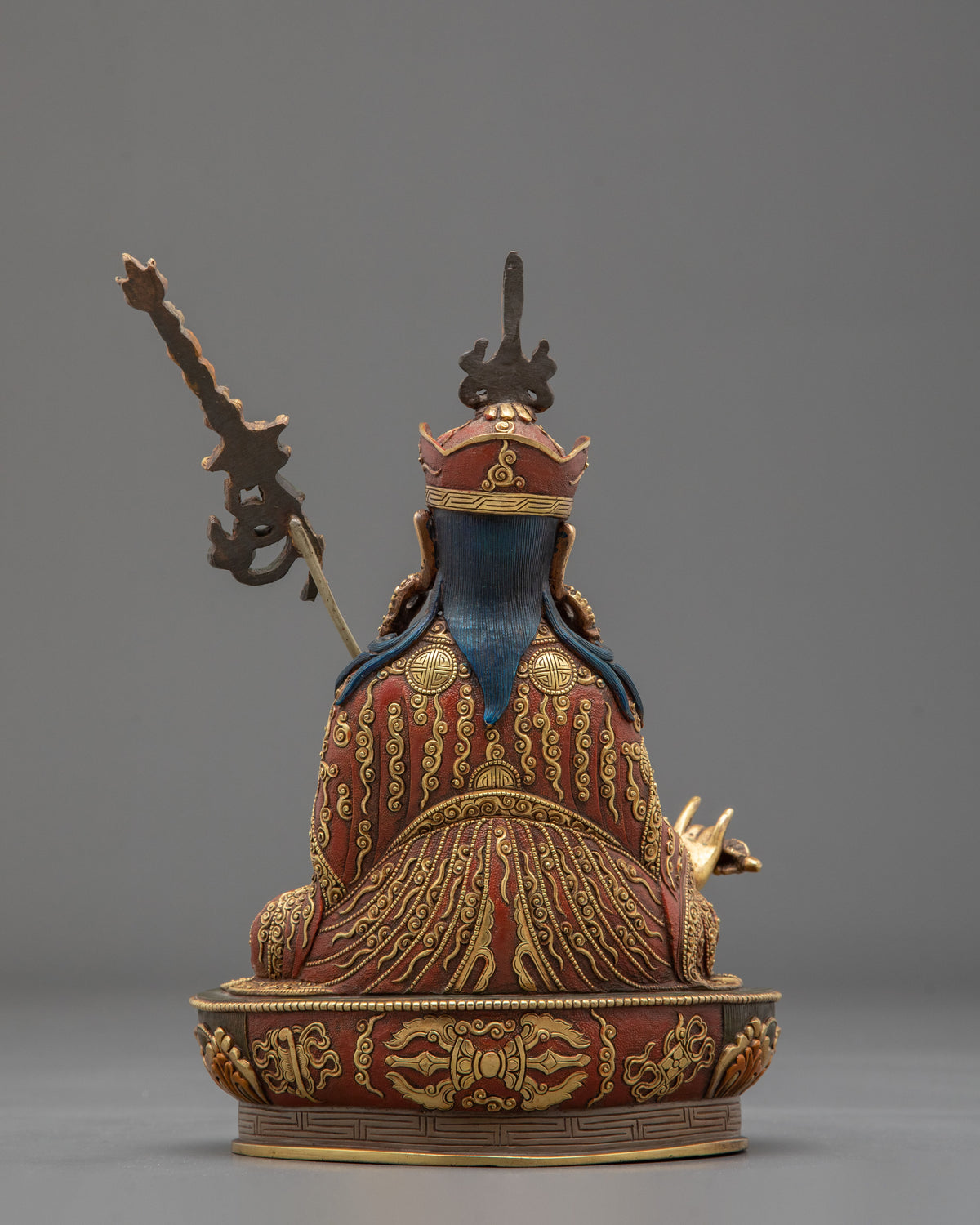 Guru Rinpoche Statue | 24K Gold Gilded Copper