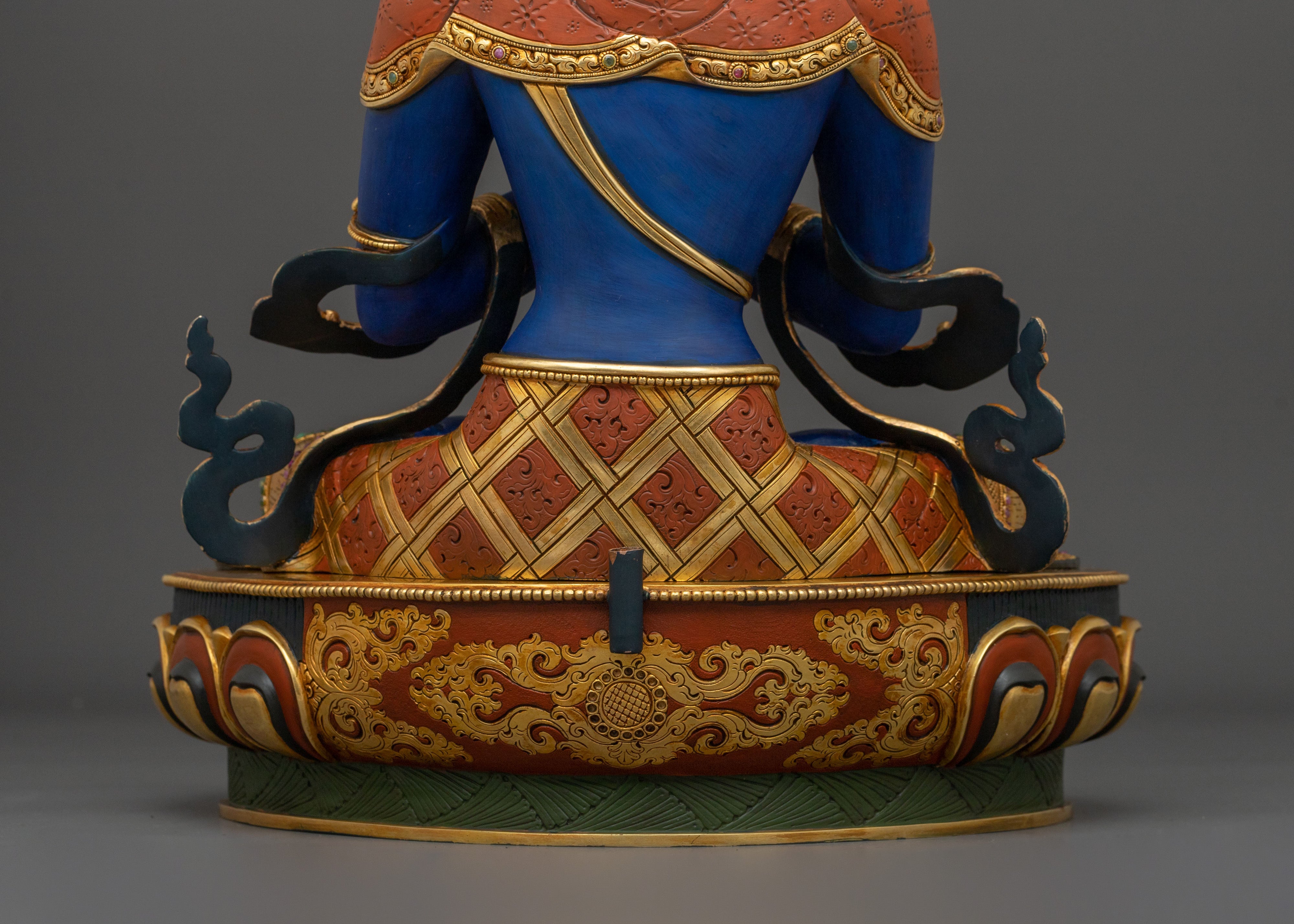 Vajradhara Statue | Exquisite 24K Gold Gilded Figurine
