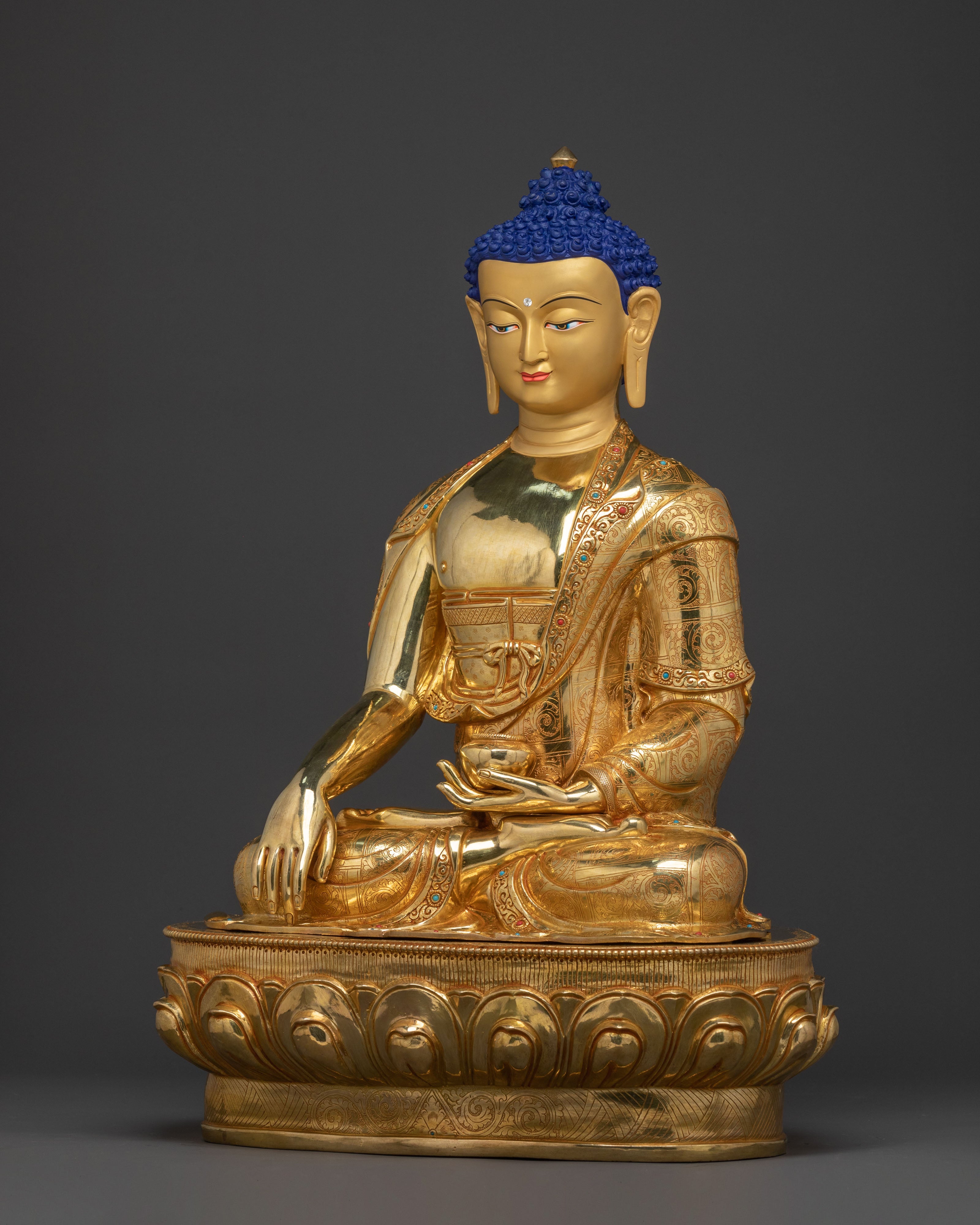 Shakyamuni Buddha Enlightened Golden Statue