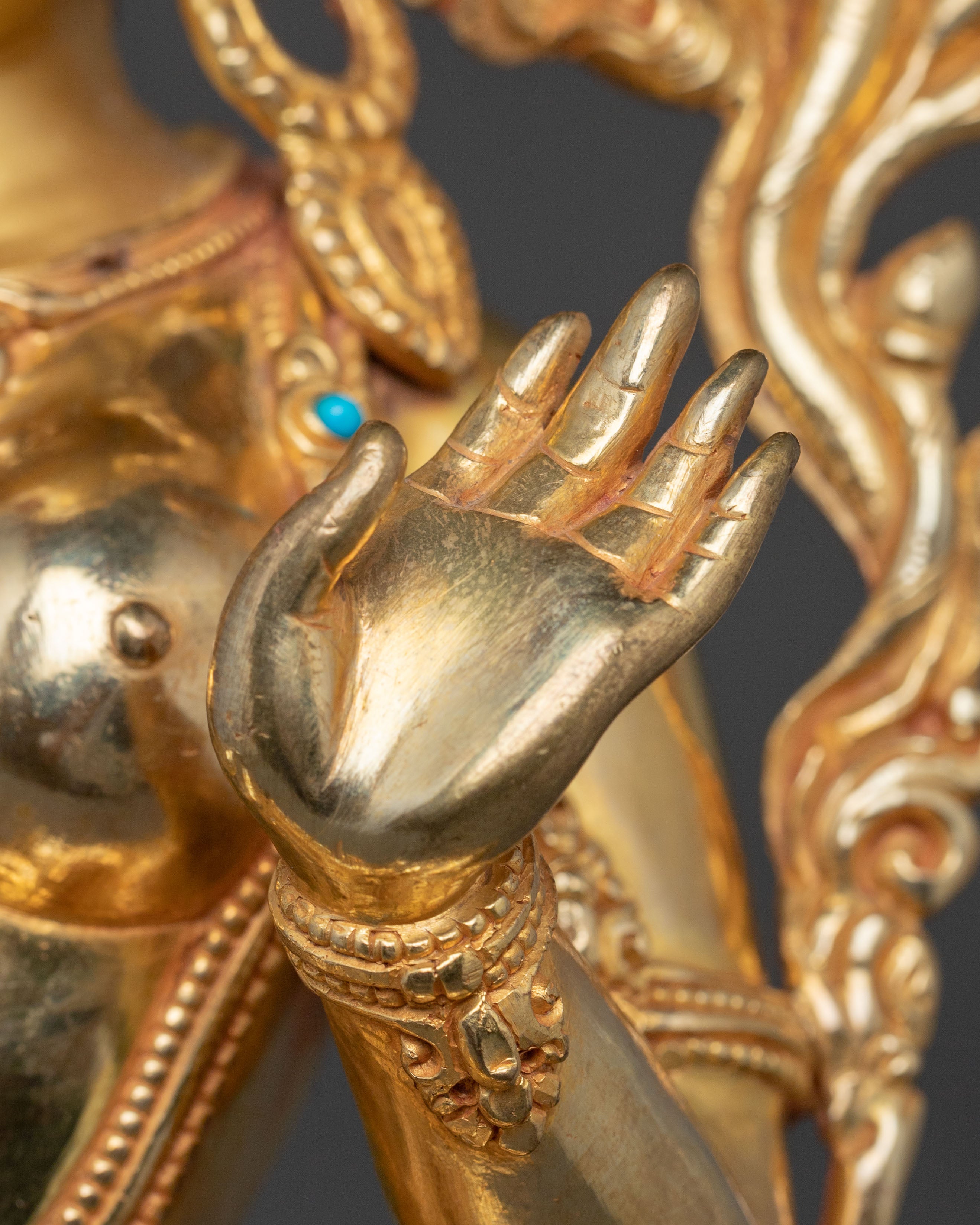 Syama Tara Handcrafted Statue – Exquisite 24K Gold Gilded