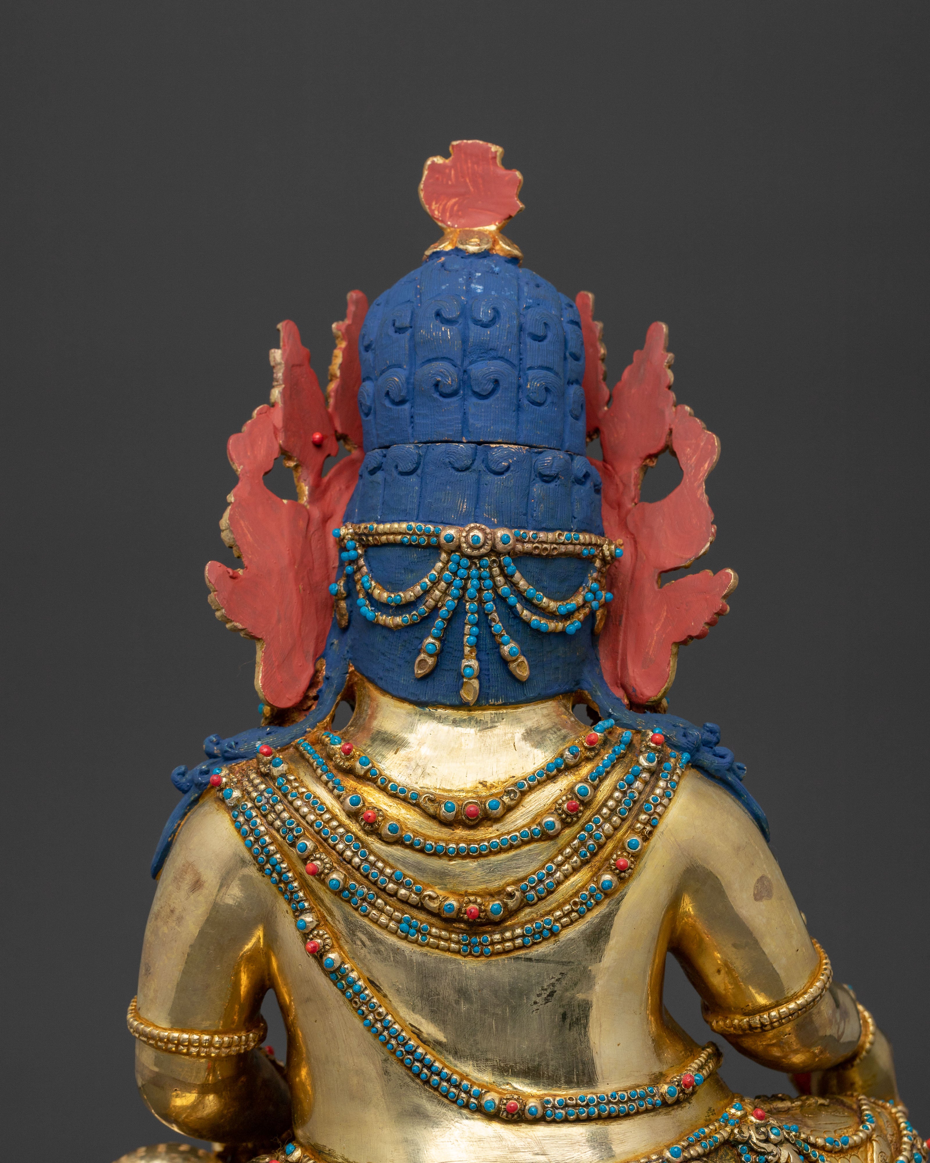 Dzambhala Spiritual Wealth Statue | Buddhist God of Prosperity Sculpture